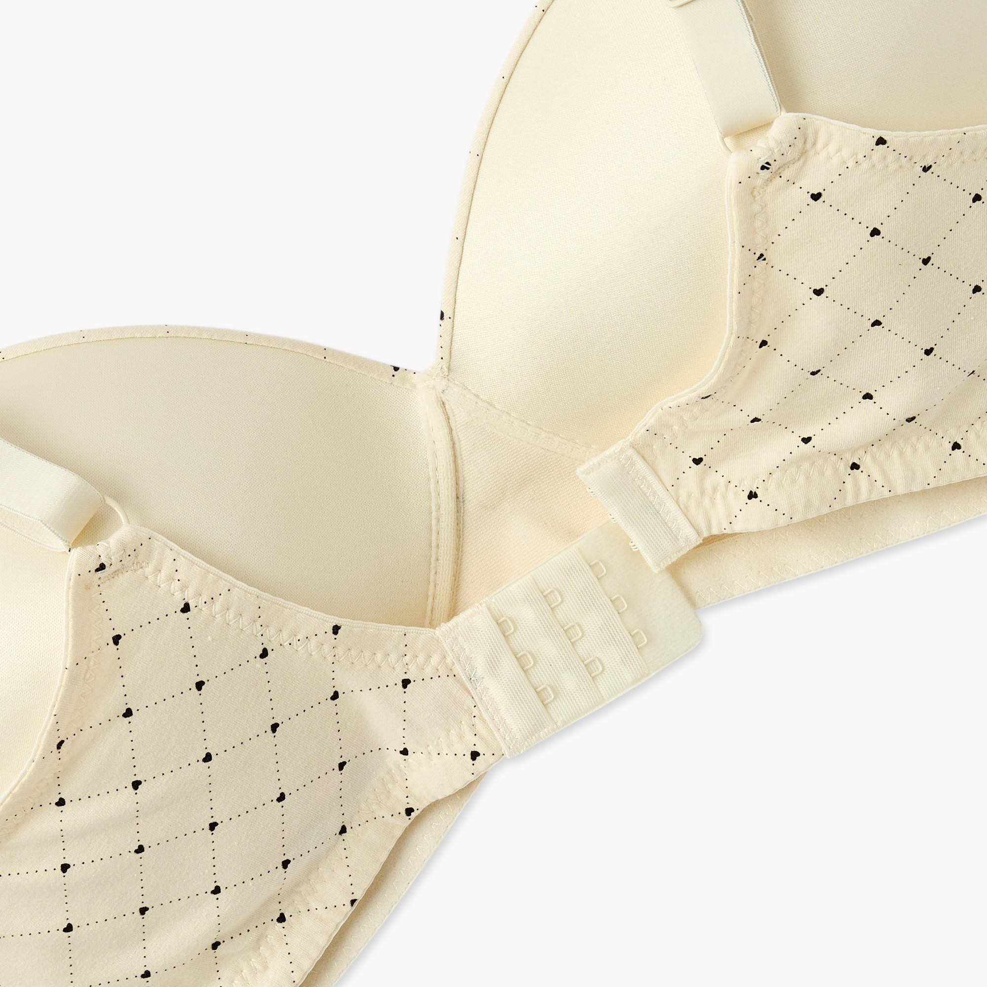 Printed Non-Wired Bra with Hook and Eye Closure-women-clothing-lingerie-bras-image-4