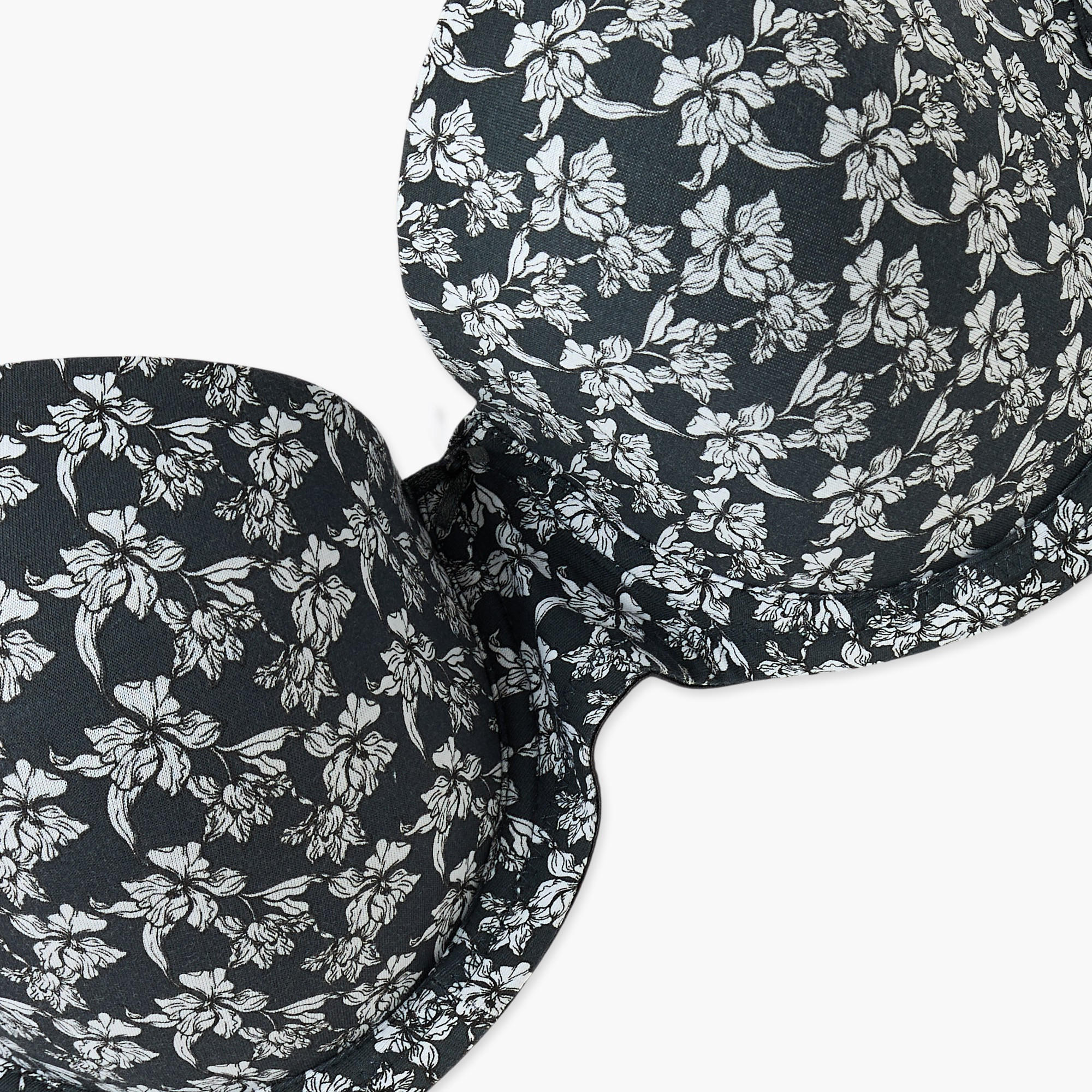 صدرية ديمي بأسلاك ومشبك إغلاق وطبعات زهرية-women-clothing-lingerie-bras-image-2