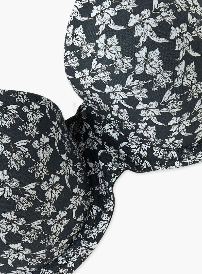 صدرية ديمي بأسلاك ومشبك إغلاق وطبعات زهرية-women-clothing-lingerie-bras-image-2