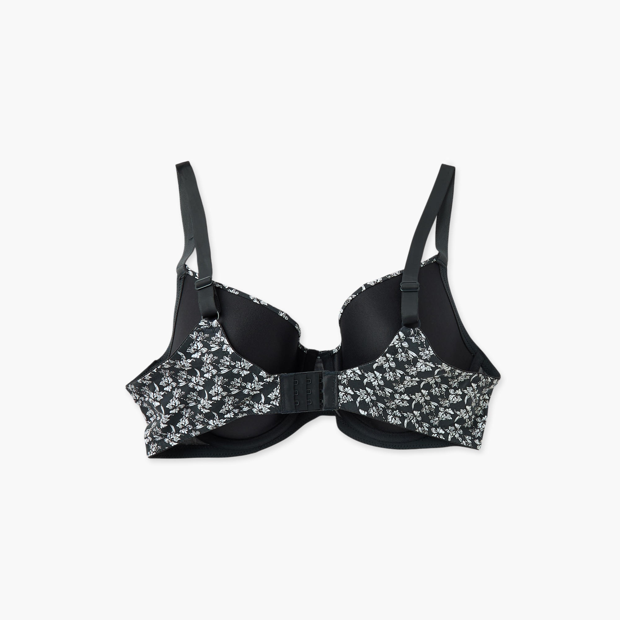 صدرية ديمي بأسلاك ومشبك إغلاق وطبعات زهرية-women-clothing-lingerie-bras-image-3