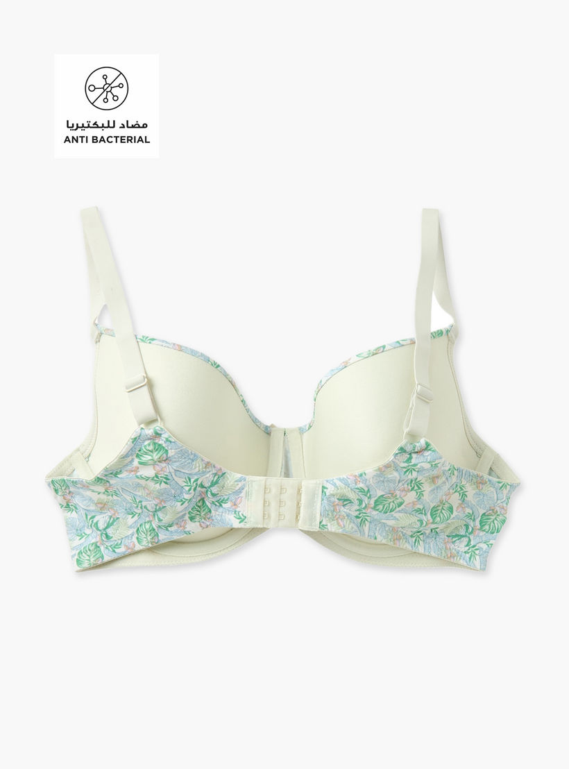 صدرية ديمي سلكية بمشبك إغلاق وطبعات-women-clothing-lingerie-bras-image-2