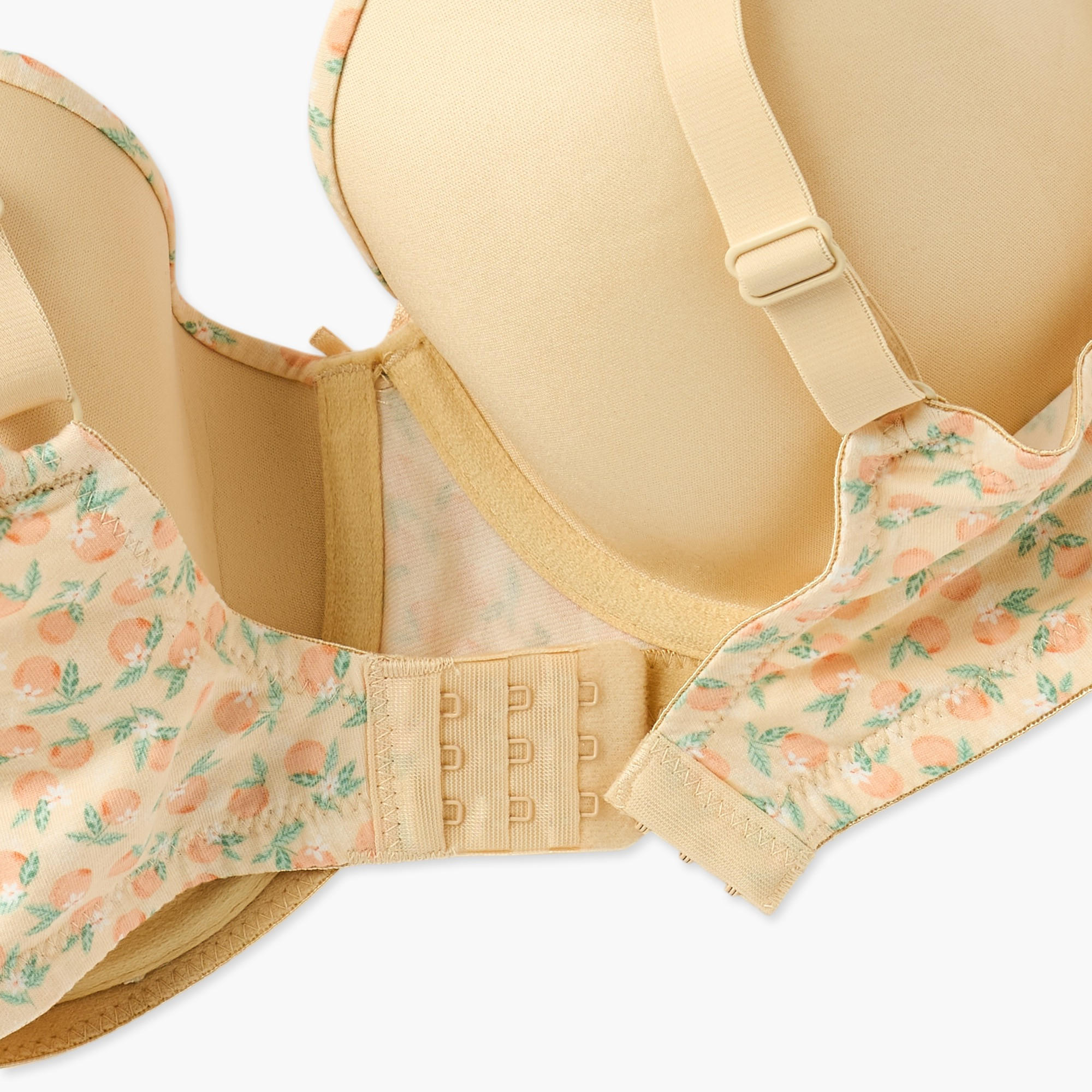 صدرية ديمي سلكية بمشبك إغلاق وطبعات-women-clothing-lingerie-bras-image-4