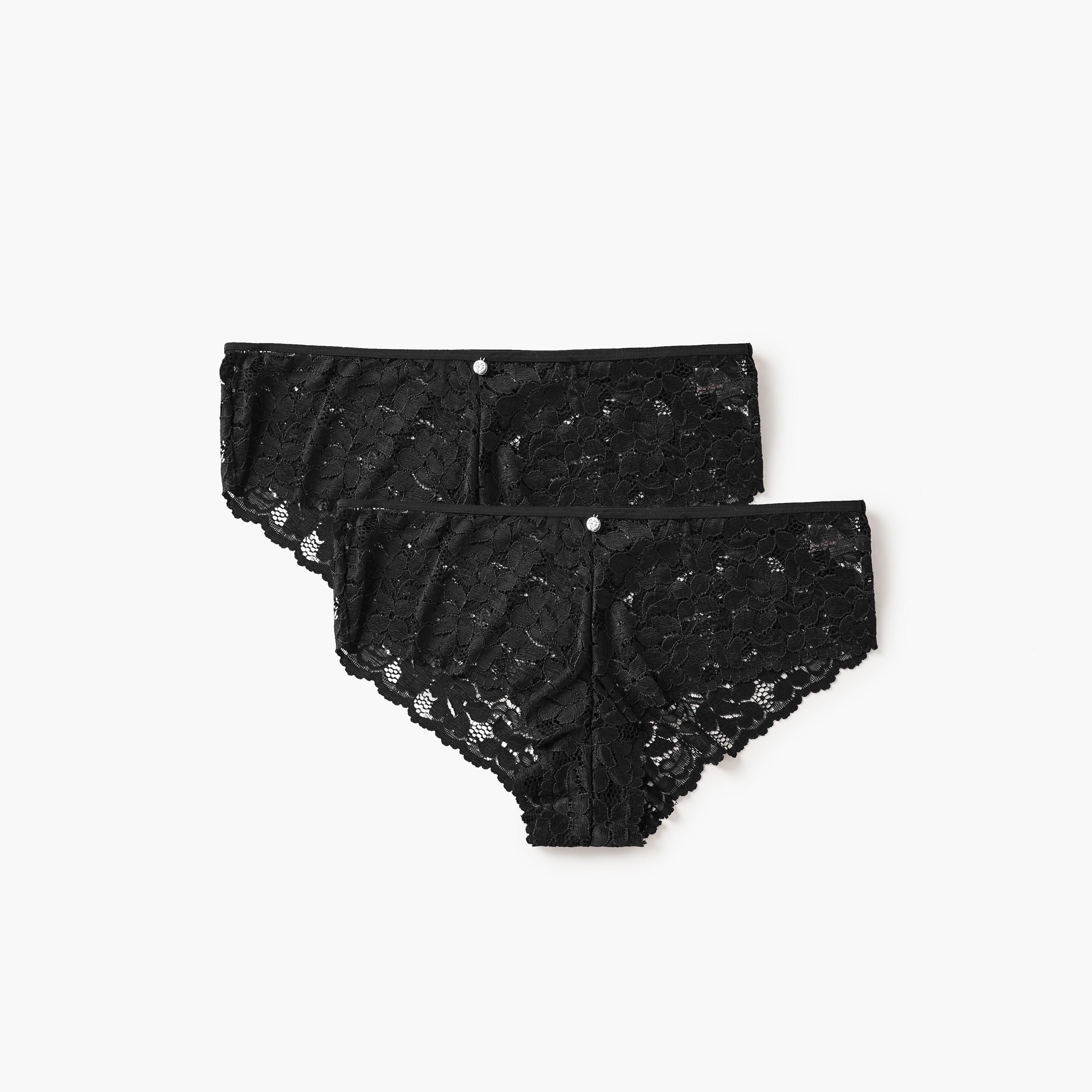 سراويل داخلية بيكيني دانتيل - طقم من قطعتين-women-clothing-lingerie-panties-image-1