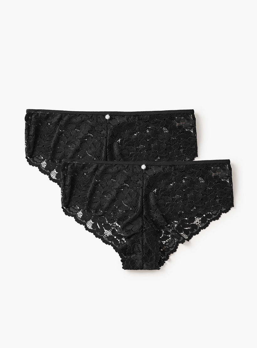 سراويل داخلية بيكيني دانتيل - طقم من قطعتين-women-clothing-lingerie-panties-image-1
