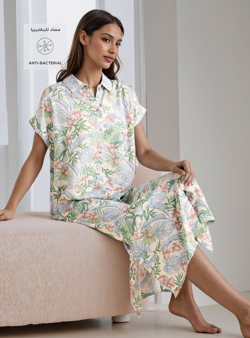 Set of 2 - Assorted Viscose Night Dress-women-clothing-nightwear-nighties-image-2