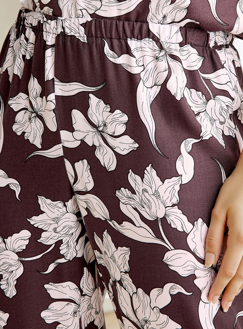 طقم بيجاما بطبعات زهرية-women-clothing-nightwear-pyjamas-longsets-image-6
