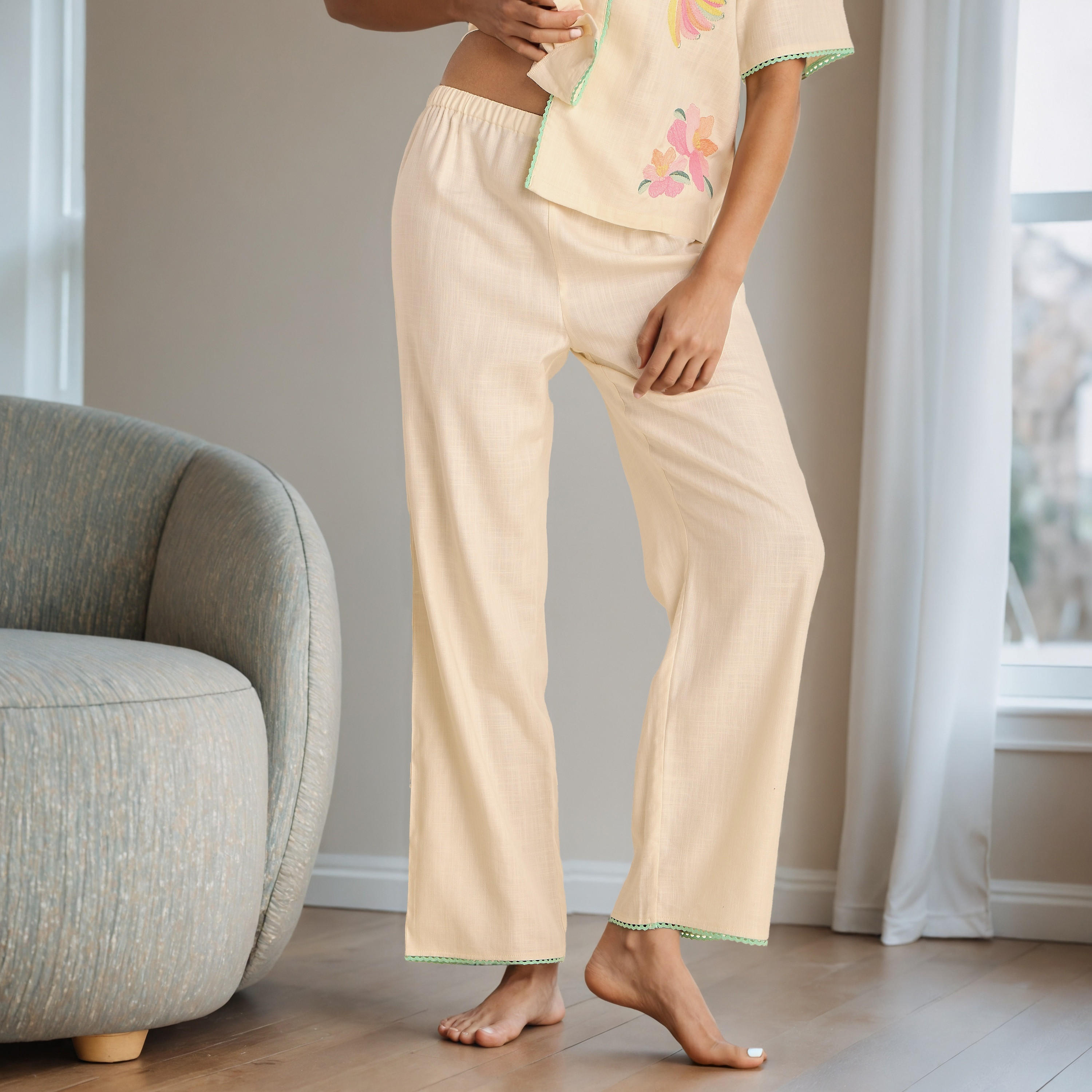 Embroidered Shirt and Pyjama Set-women-clothing-nightwear-pyjamas-longsets-image-4