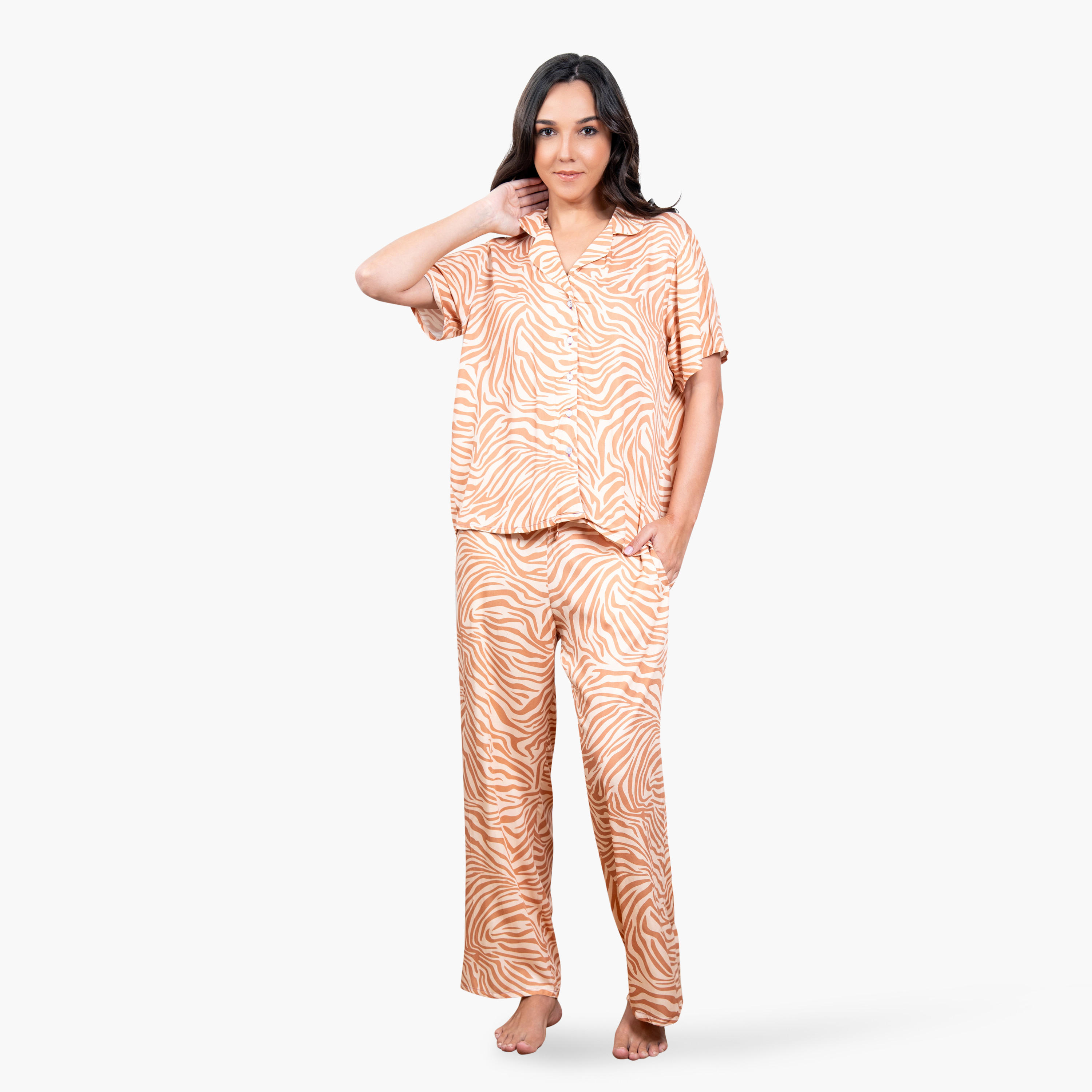 Animal Print Rayon Pyjama Set-women-clothing-nightwear-pyjamas-longsets-image-1