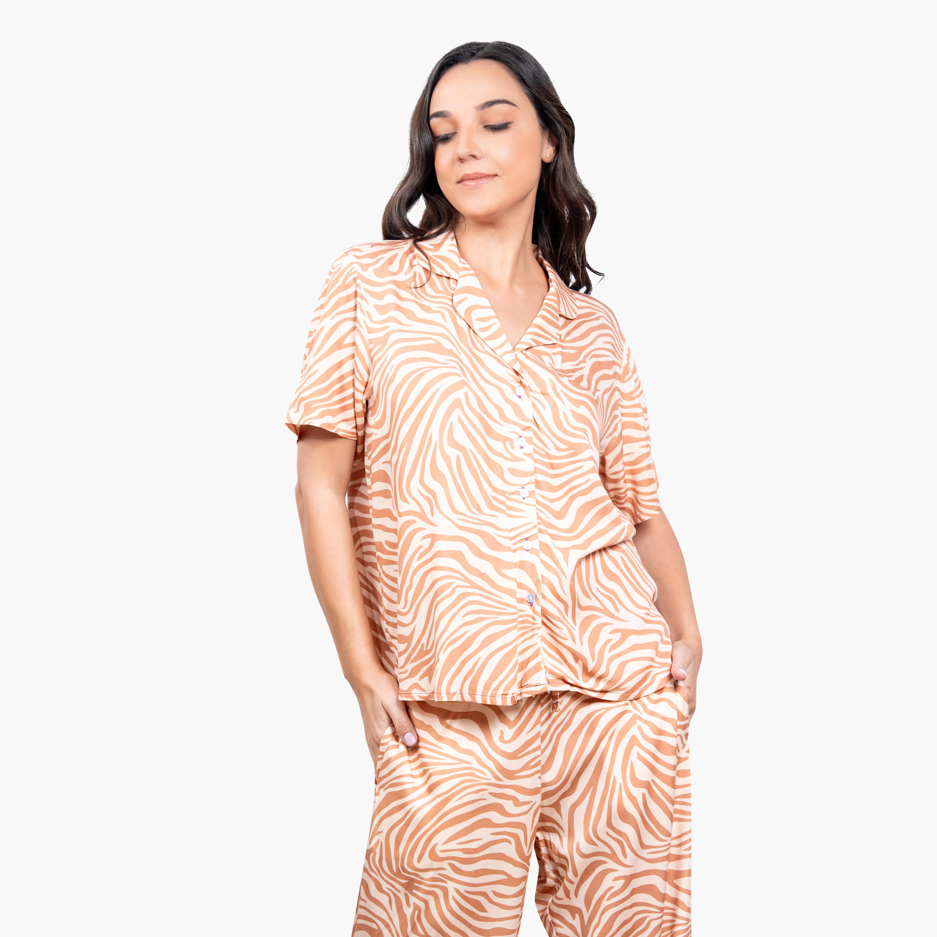 Animal Print Rayon Pyjama Set-women-clothing-nightwear-pyjamas-longsets-image-2