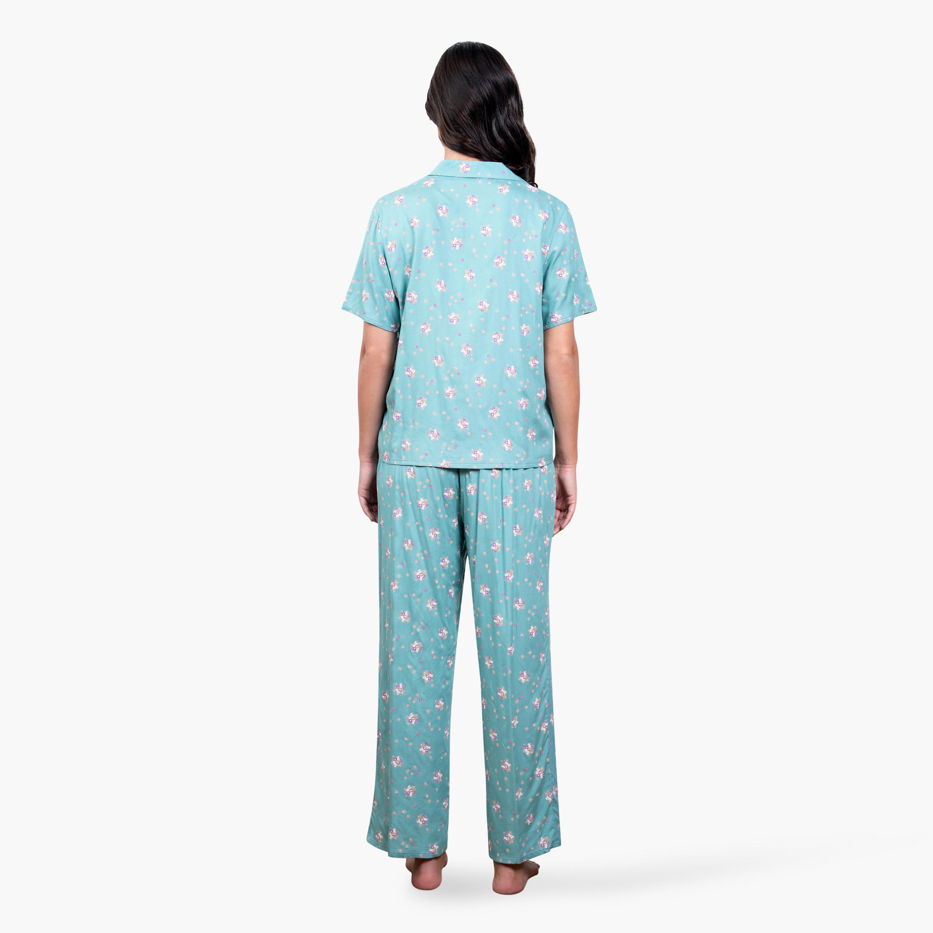 Floral Print Rayon Pyjama Set-women-clothing-nightwear-pyjamas-longsets-image-3