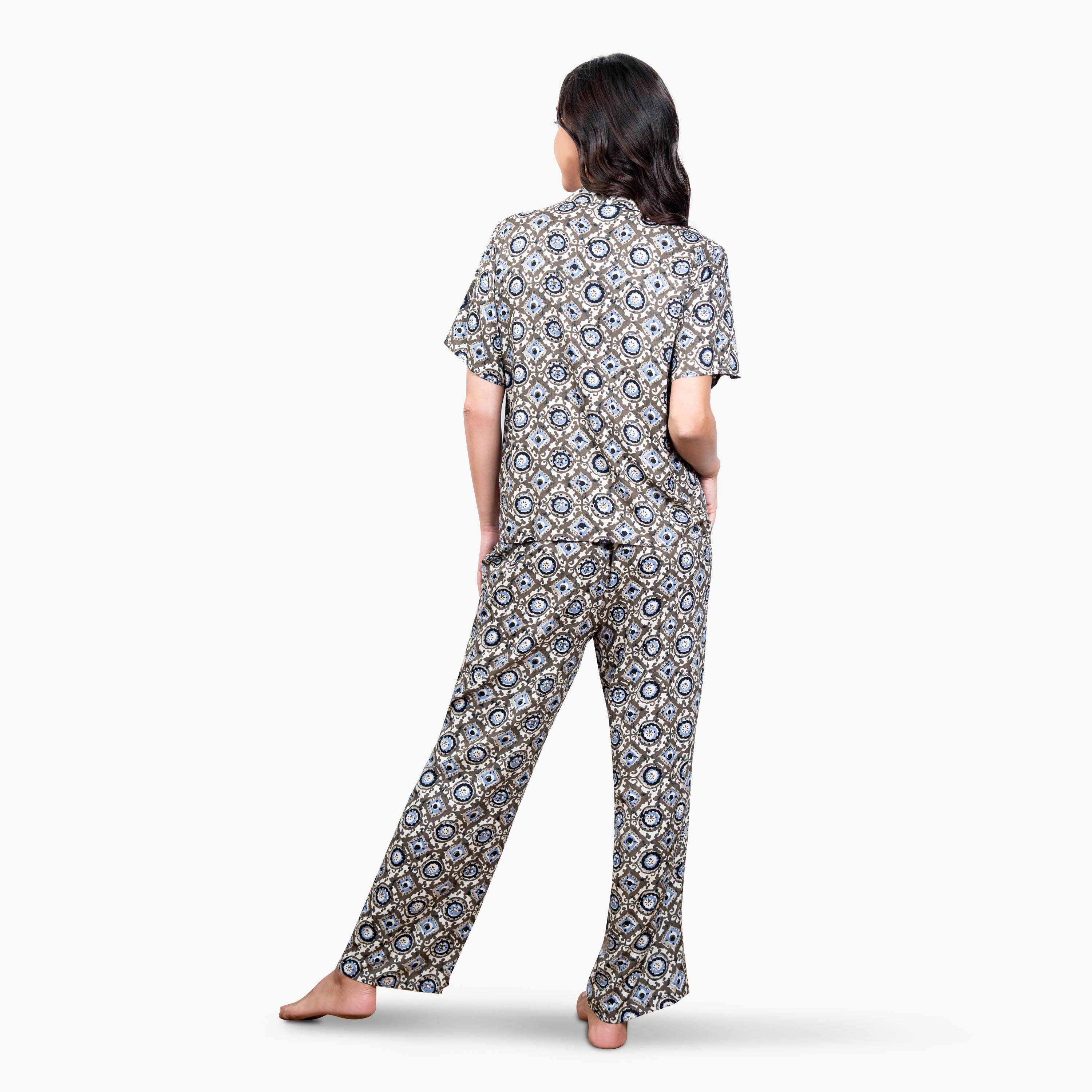 طقم بيجاما رايون بطبعات-women-clothing-nightwear-pyjamas-longsets-image-1