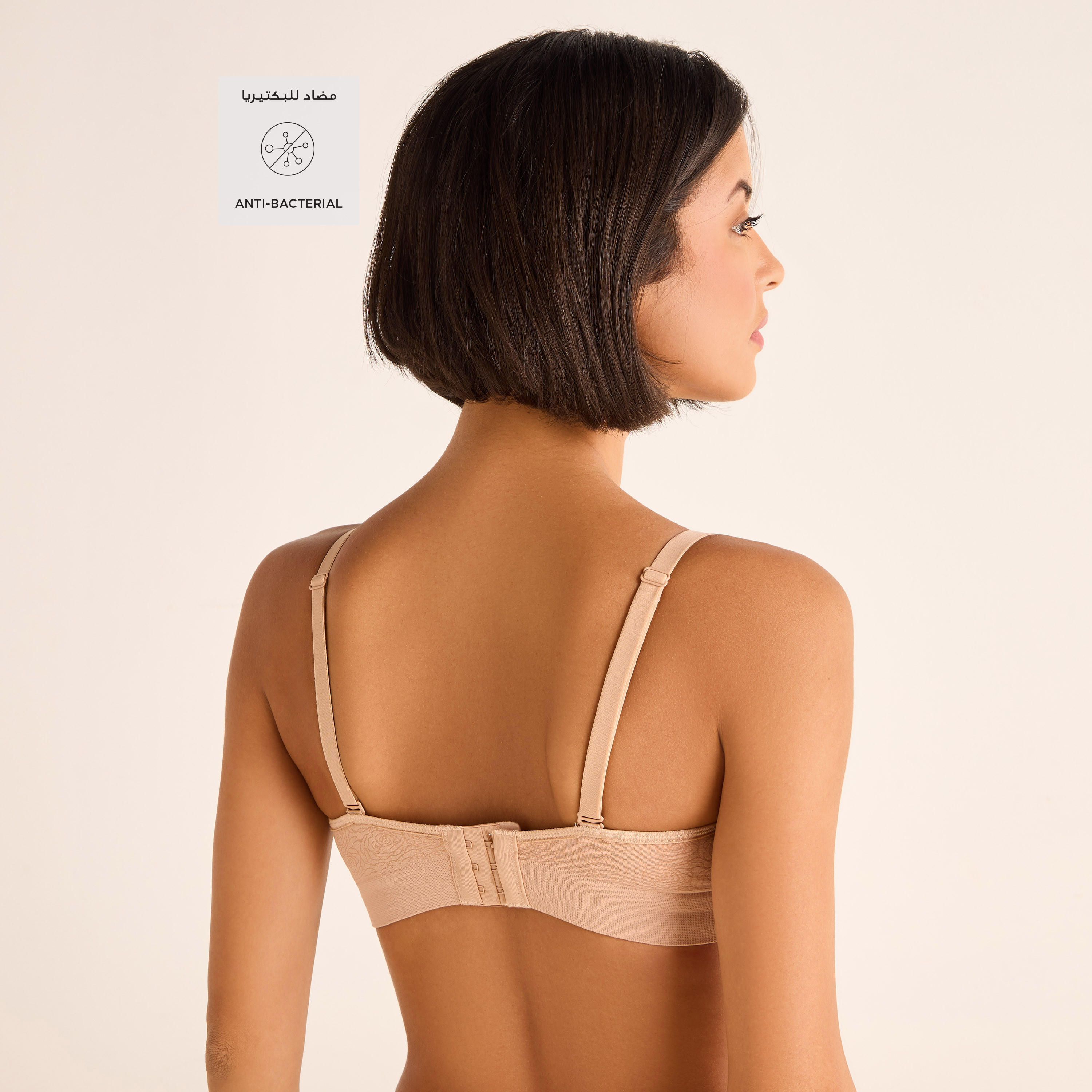 Floral Jacquard Multiway Seamfree Bra with Adjustable Straps-women-clothing-lingerie-bras-image-2