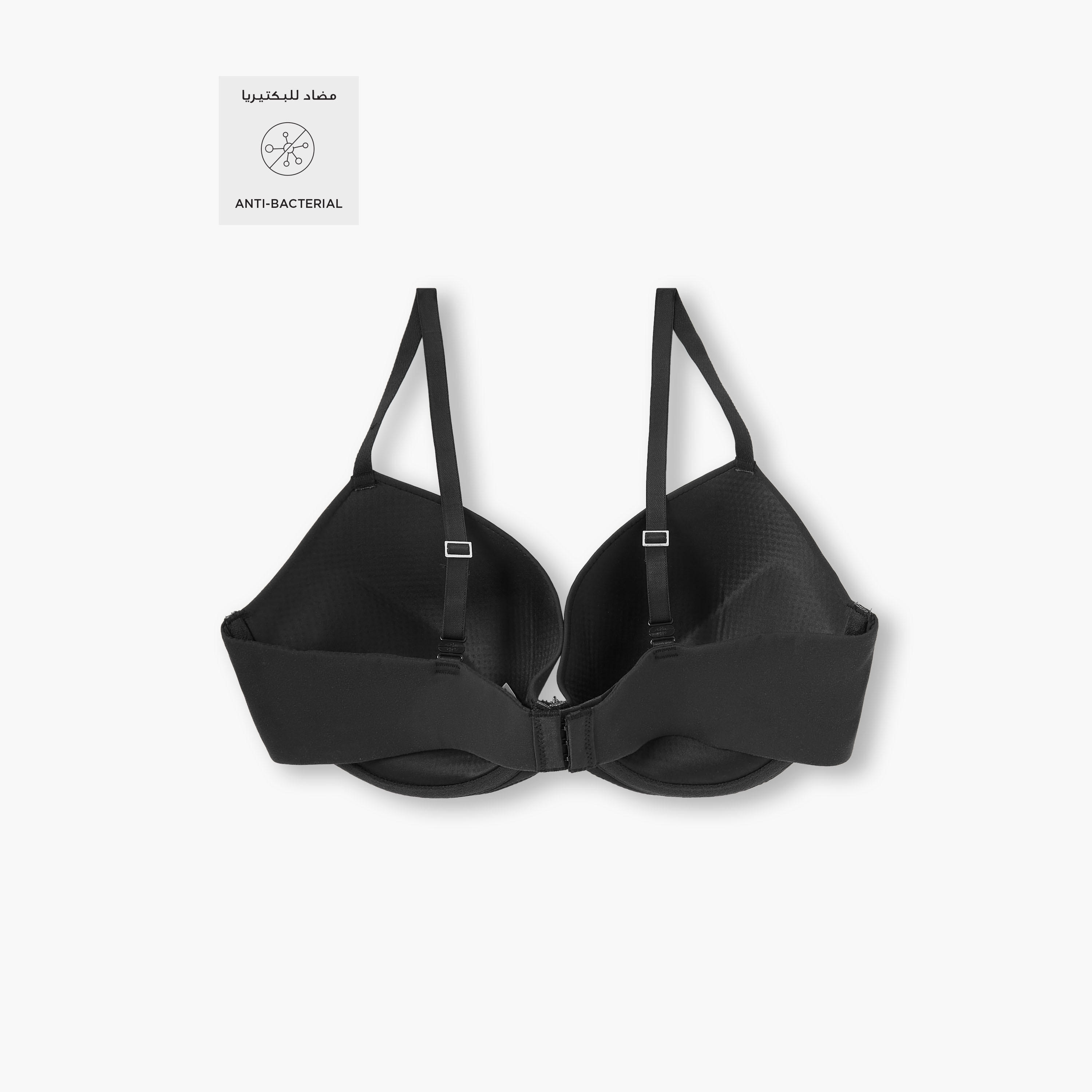 Push-Up Bra with Hook and Eye Closure-women-clothing-lingerie-bras-image-2