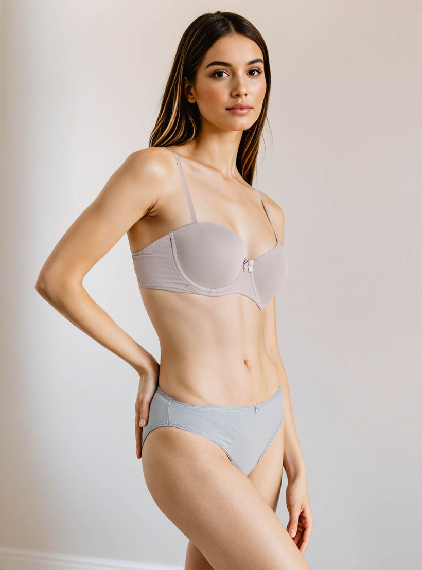 طقم من 5 - سروال بيكيني بتفاصيل فيونكة-women-clothing-lingerie-panties-image-4