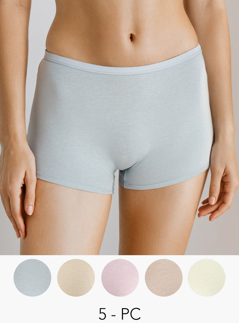 Set of 5 - Boxer Briefs-women-clothing-lingerie-panties-image-1