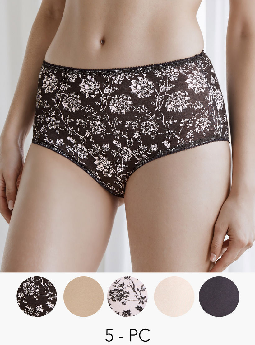 Set of 5 - Assorted Full Briefs-women-clothing-lingerie-panties-image-1