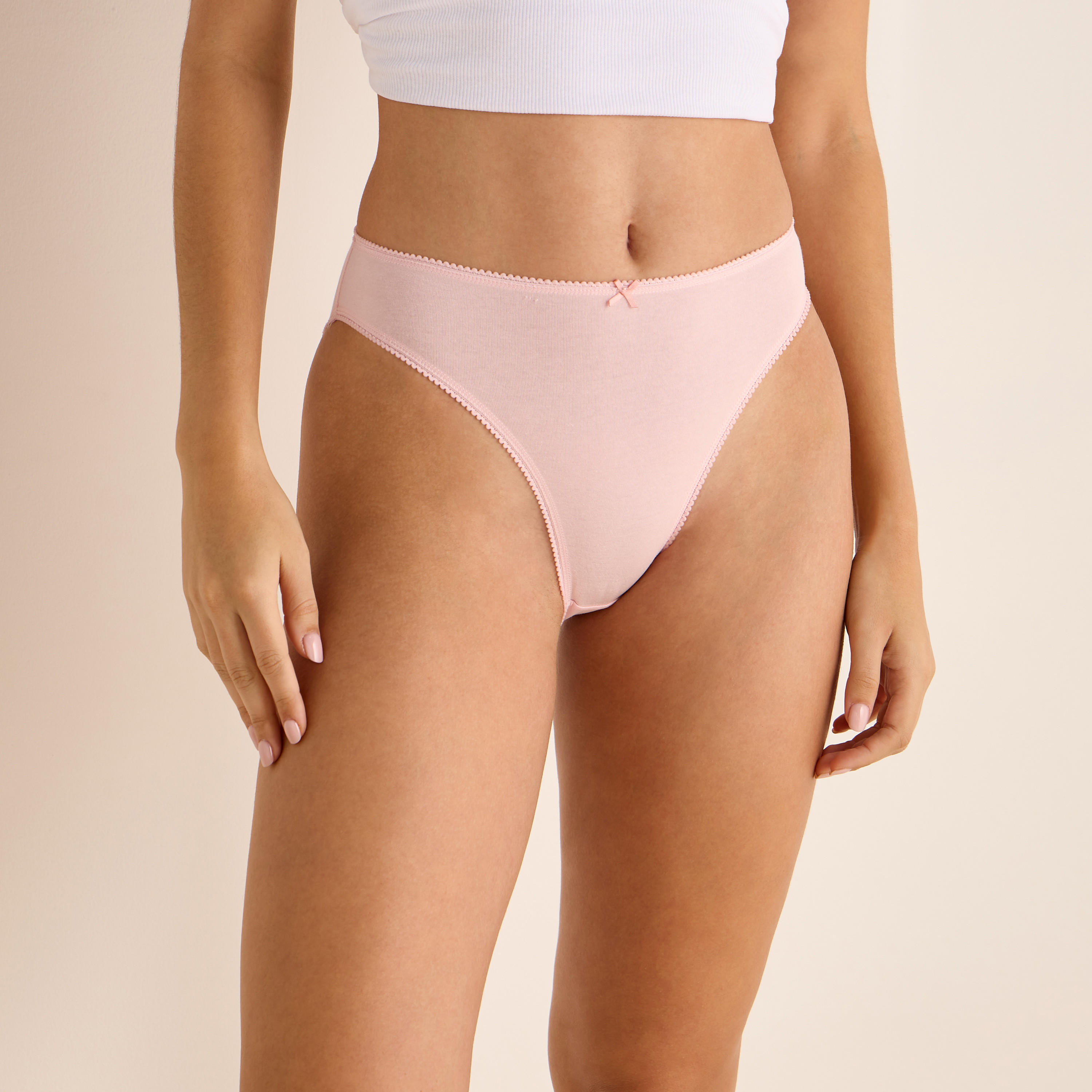 Set of 5 - Bow Detail Bikini Briefs-women-clothing-lingerie-panties-image-9