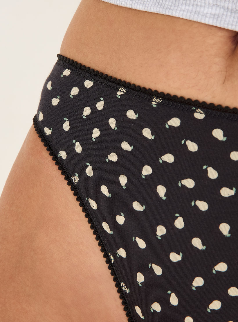 Set of 5 - Assorted Bikini Briefs with Elasticated Waistband-women-clothing-lingerie-panties-image-3