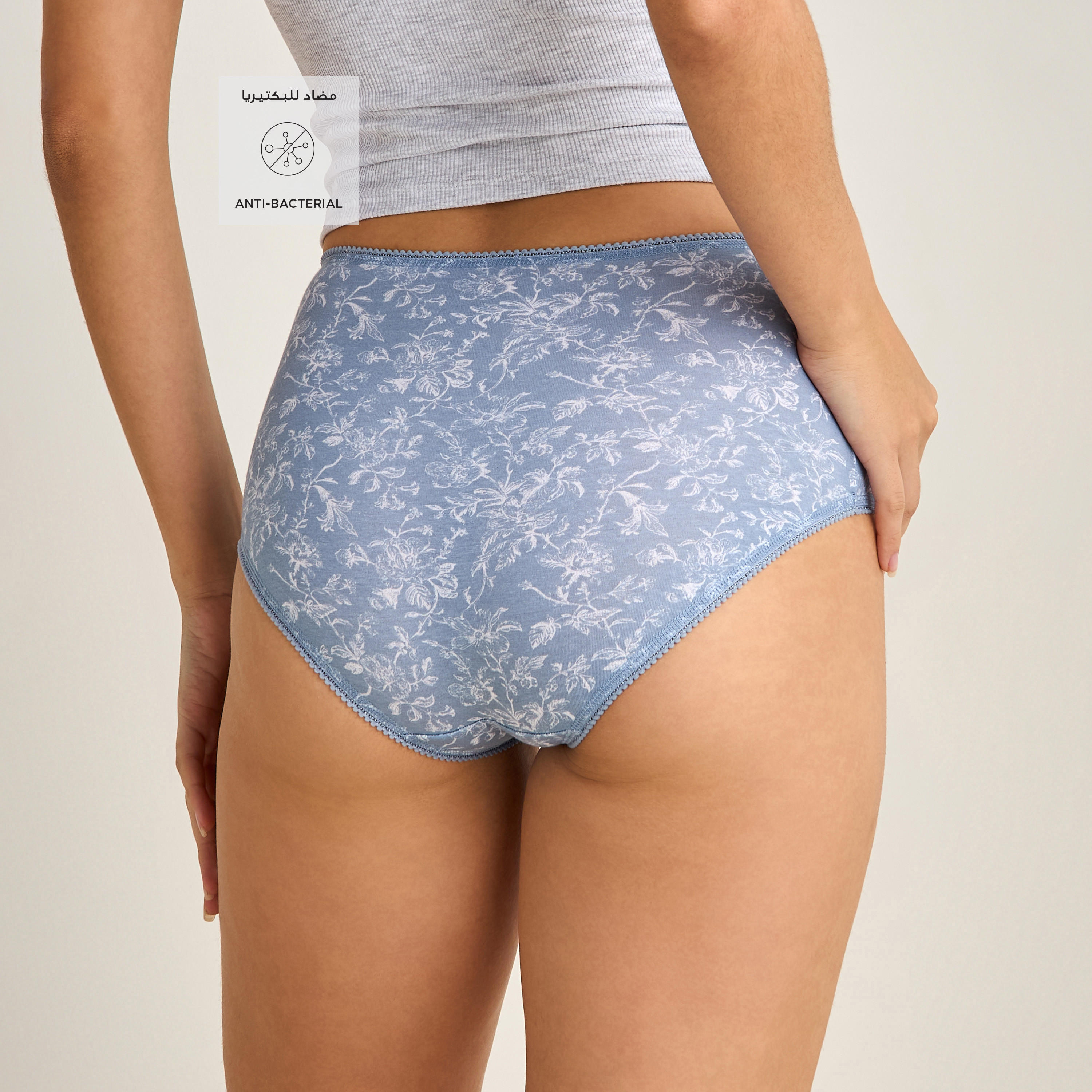 Set of 5 - Assorted Full Briefs with Elasticated Waistband-women-clothing-lingerie-panties-image-2