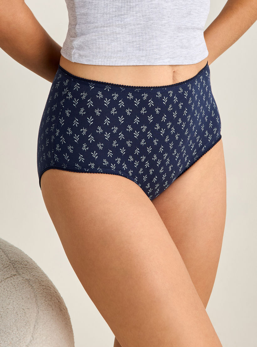 Set of 5 - Assorted Full Briefs with Elasticated Waistband-women-clothing-lingerie-panties-image-7