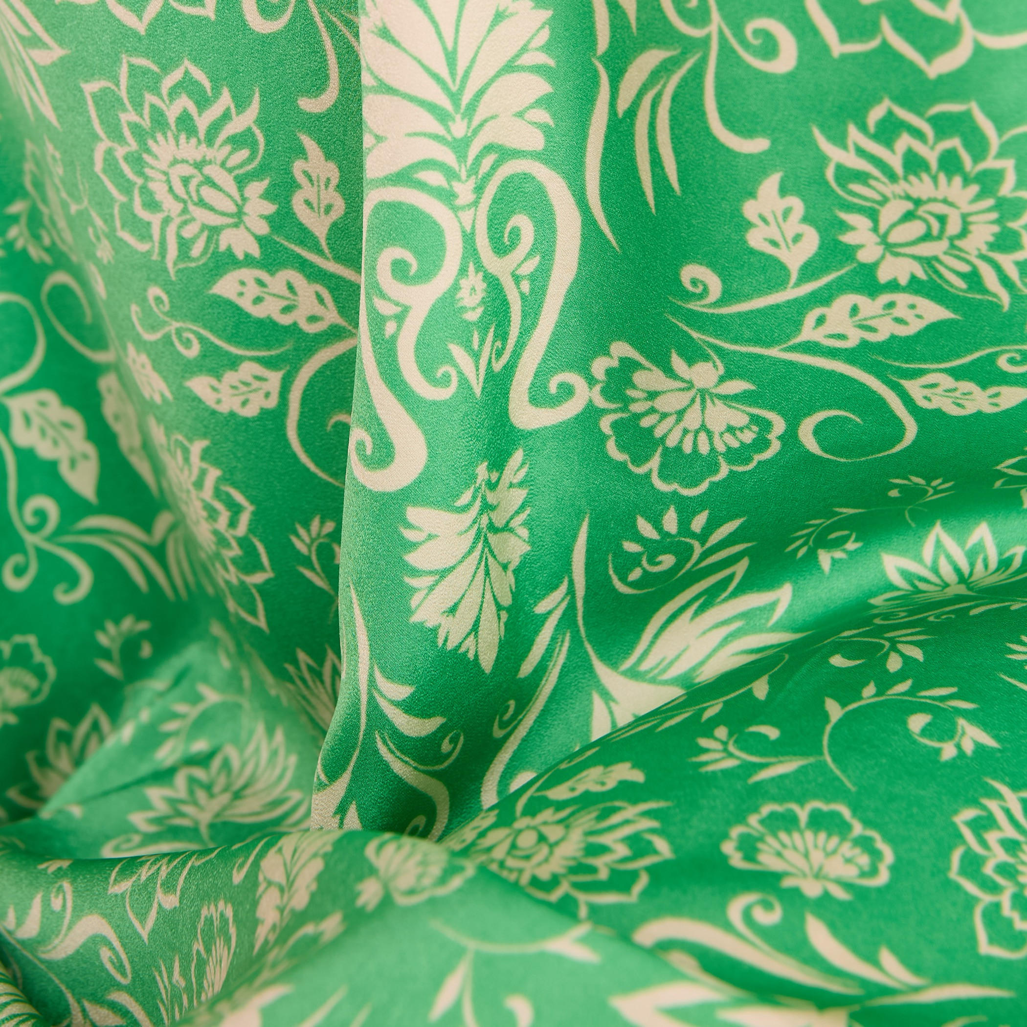 Printed Satin Night Dress with Collar and 3/4 Sleeves-women-clothing-nightwear-nighties-image-5