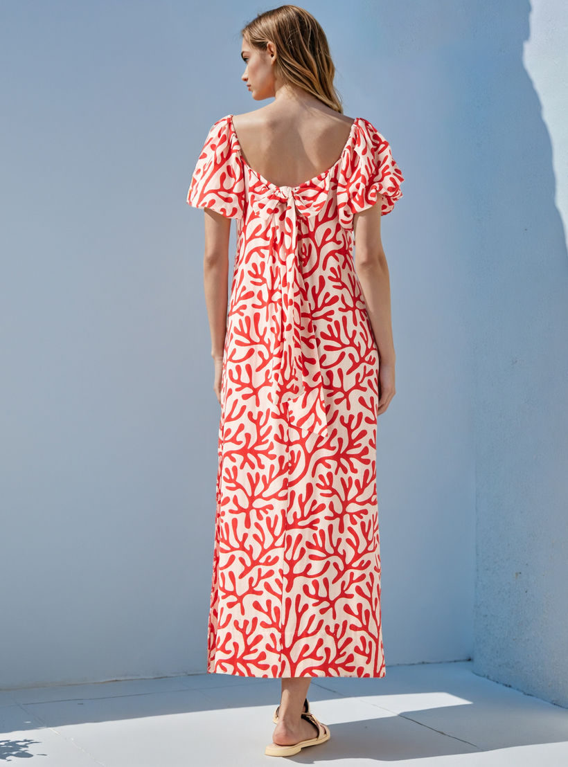 Printed Maxi Cotton Dress with Side Slit-women-clothing-swimandbeach-beachwear-image-3