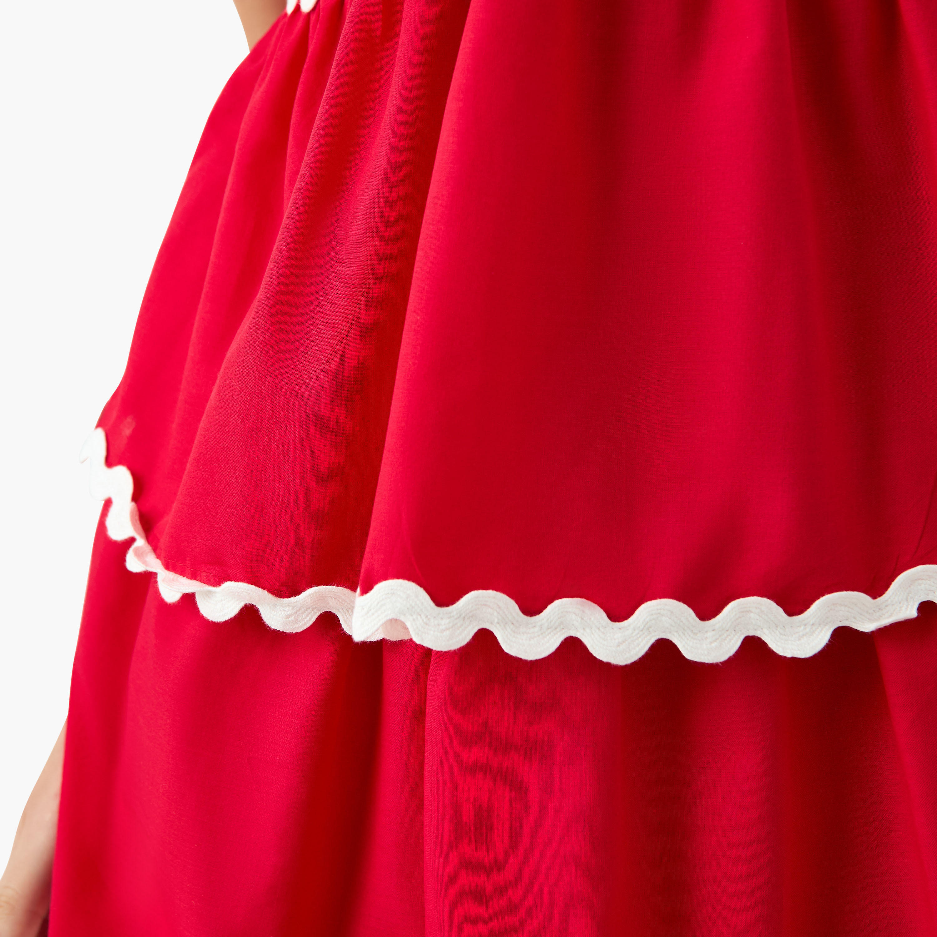 Tiered Dress with Contrast Trim and Spaghetti Straps-women-clothing-swimandbeach-beachwear-image-6