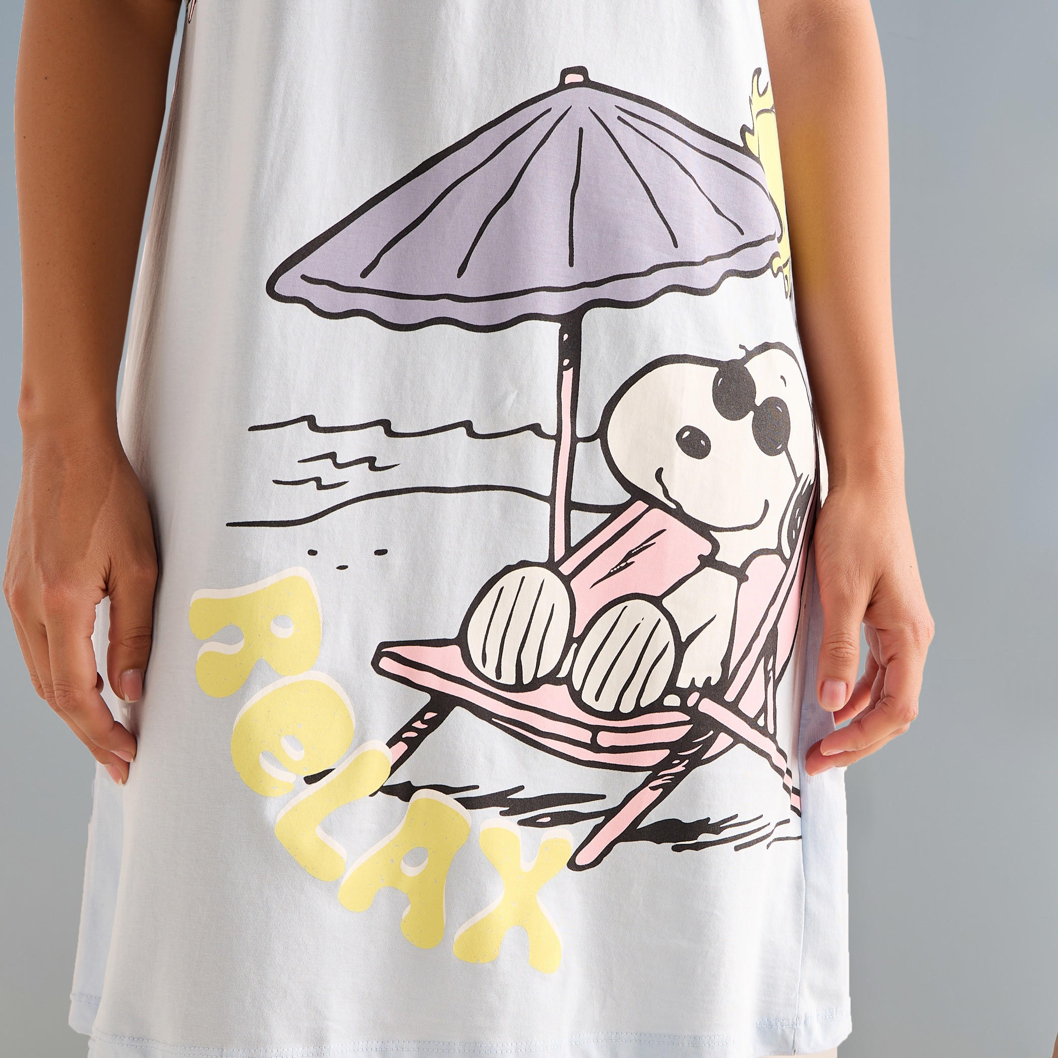 فستان نوم قطن بطبعات سنوبي-women-clothing-nightwear-nighties-image-5