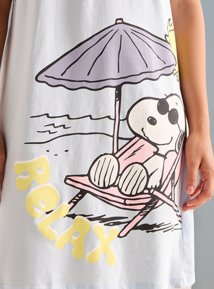فستان نوم قطن بطبعات سنوبي-women-clothing-nightwear-nighties-image-5
