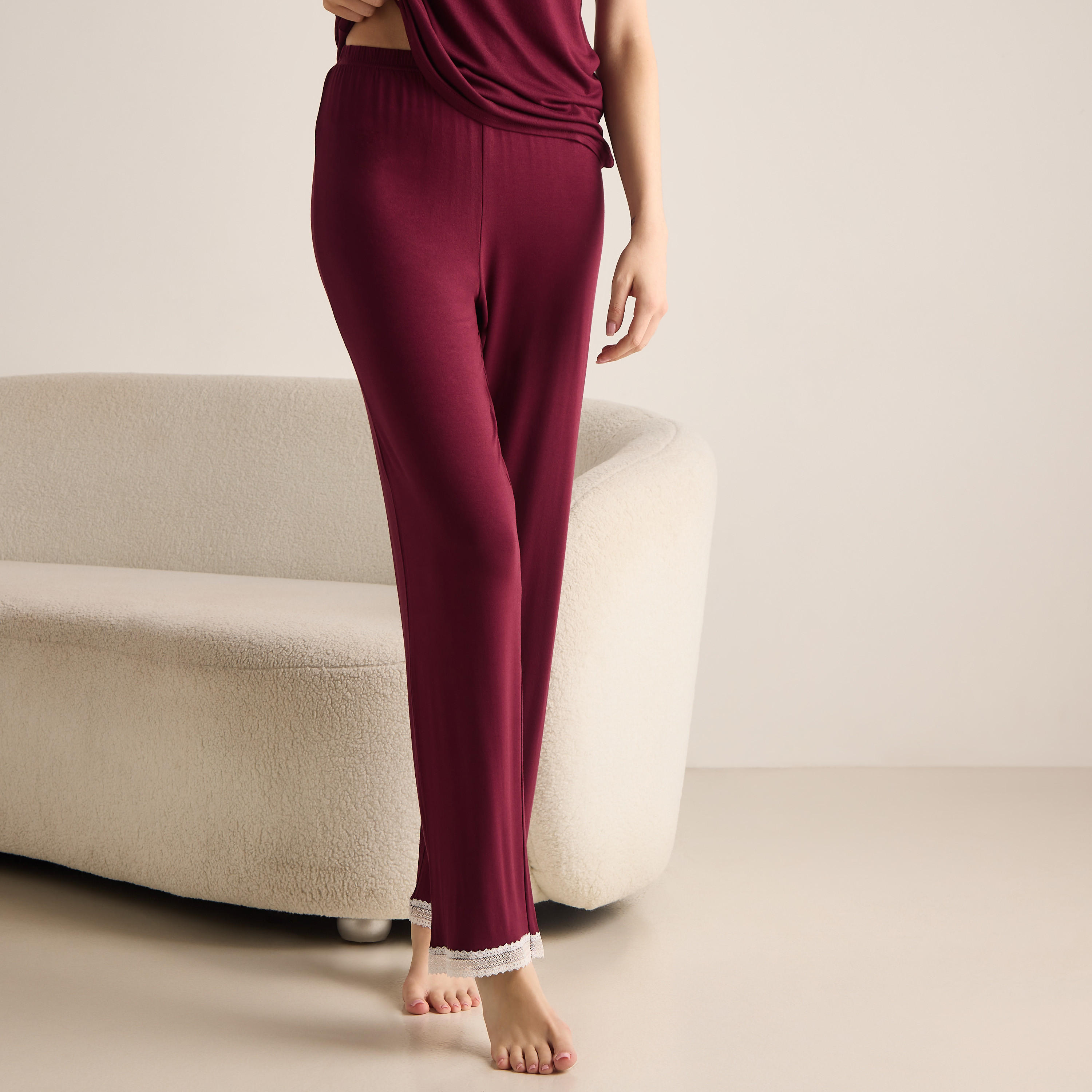 Lace Trim Pyjama Set-women-clothing-nightwear-pyjamas-longsets-image-4
