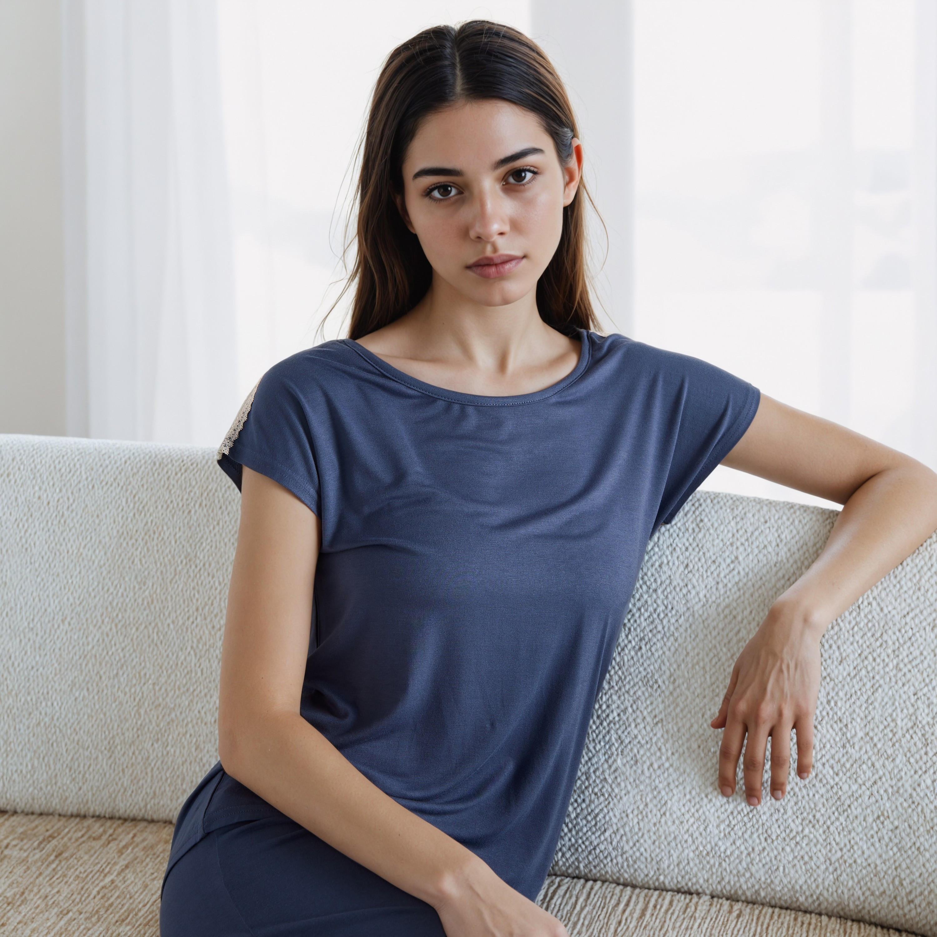 Lace Trim Pyjama Set-women-clothing-nightwear-pyjamas-longsets-image-2