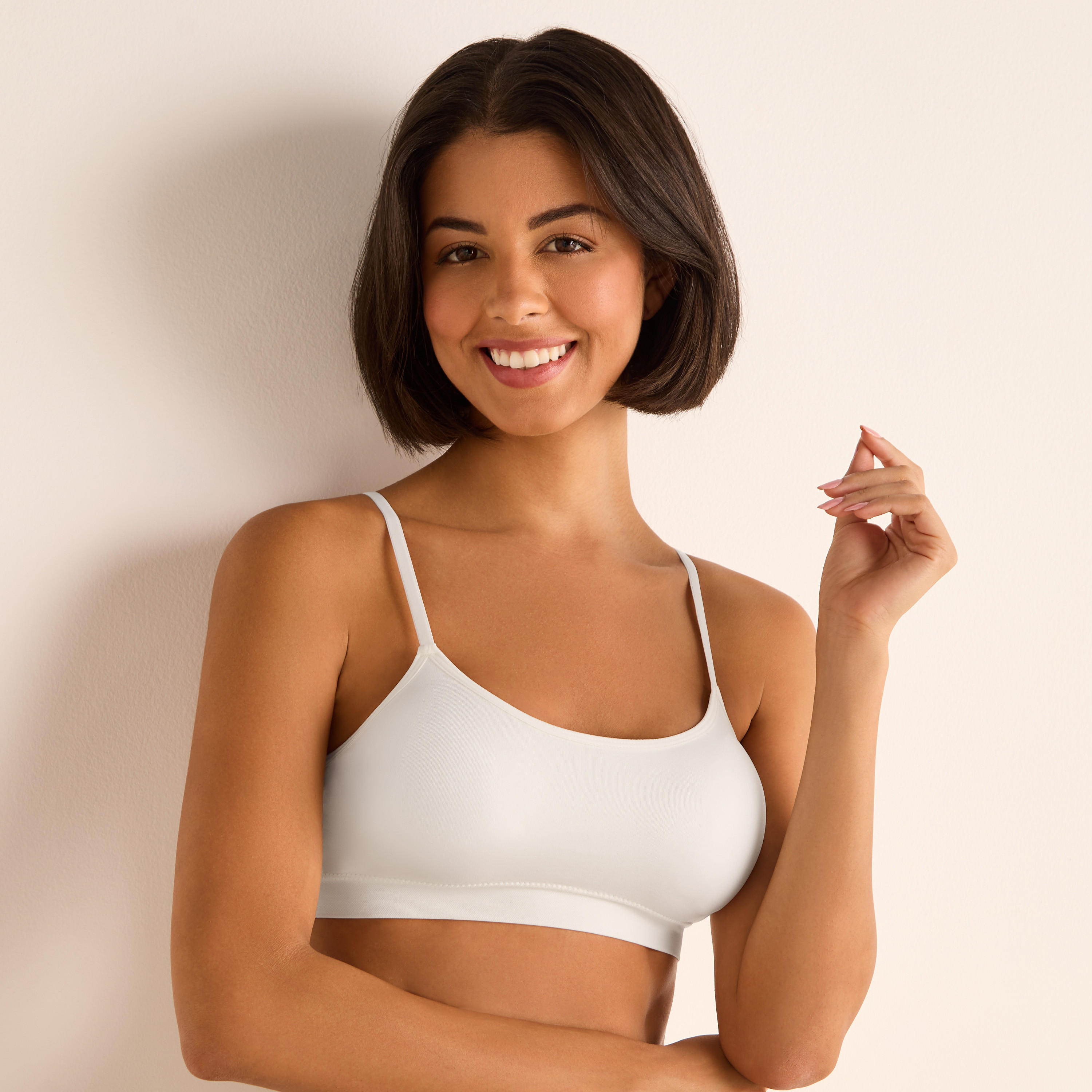صدرية داعمة بدون درزات مع حمالات قابلة للتعديل-women-clothing-lingerie-bras-image-1