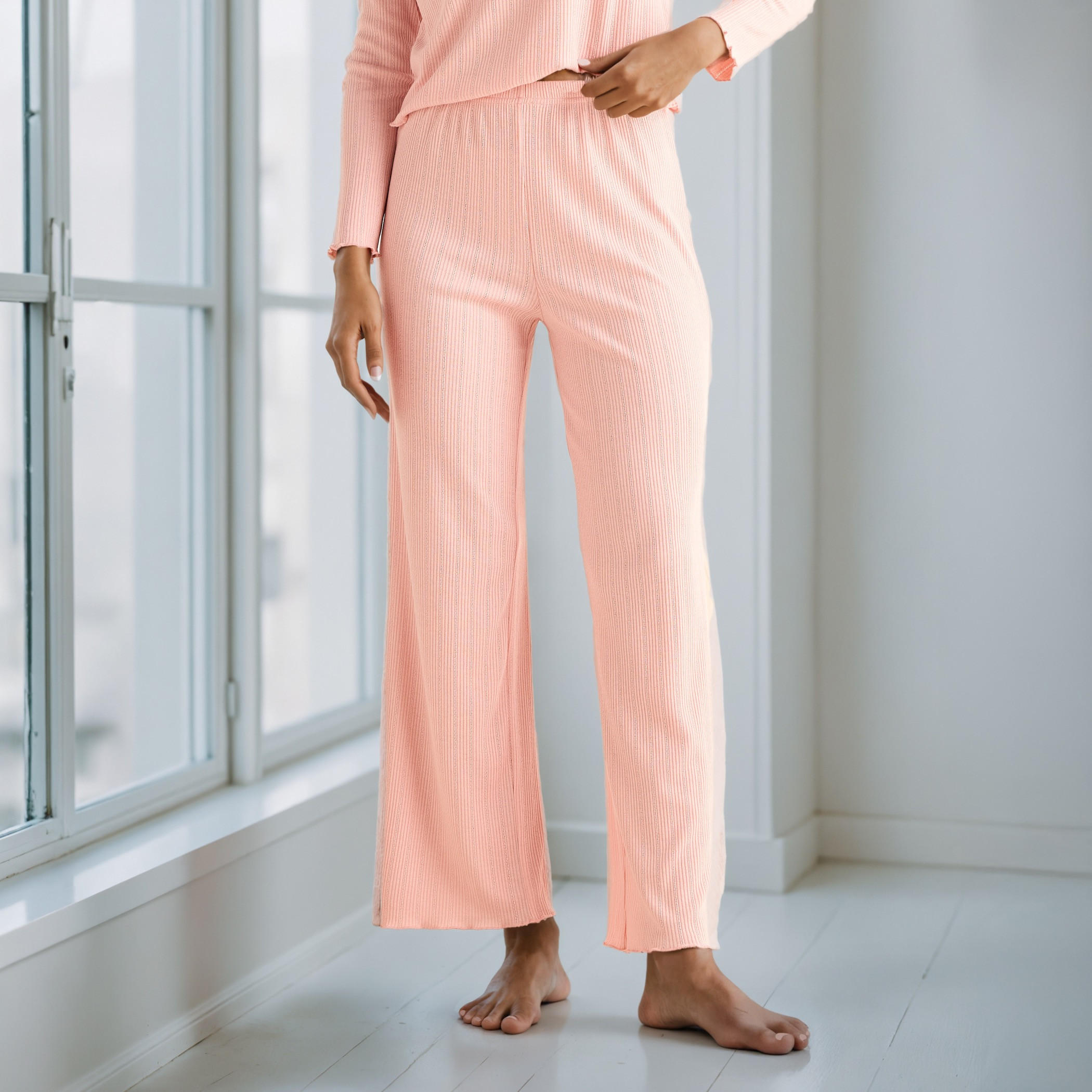 Pointelle Textured Pyjama Set-women-clothing-nightwear-pyjamas-longsets-image-4