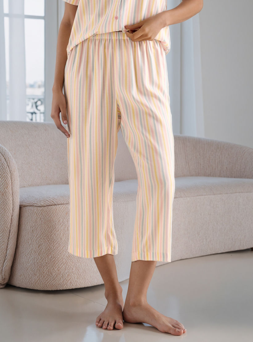 طقم بيجاما مقلم-women-clothing-nightwear-pyjamas-longsets-image-4
