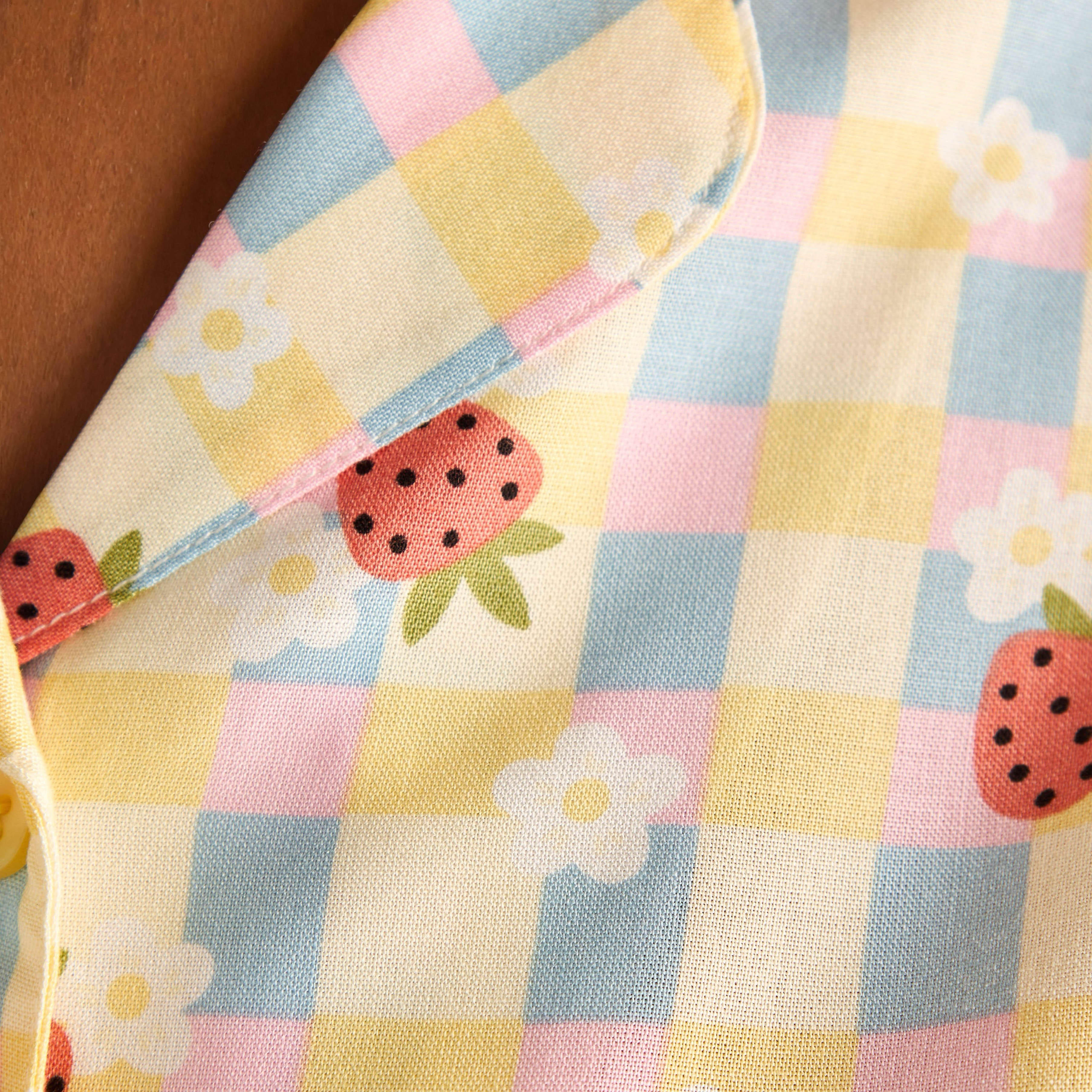 Strawberry Print Pyjama Set-women-clothing-nightwear-pyjamas-longsets-image-6