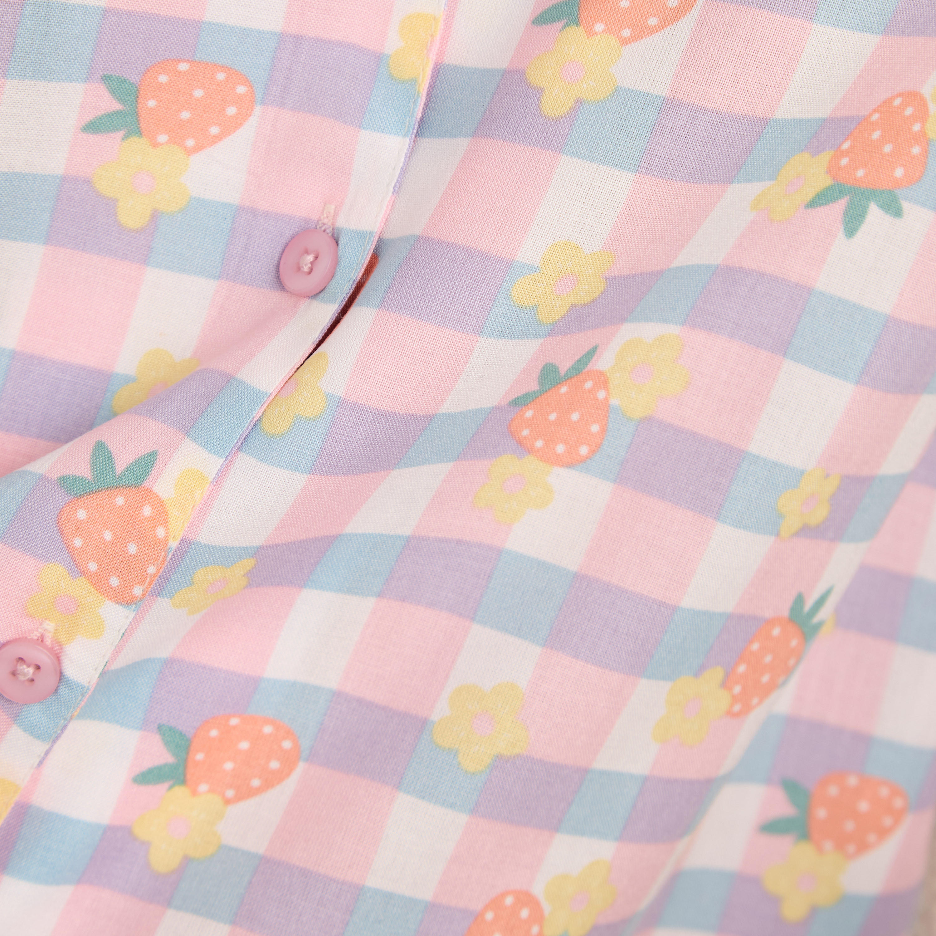 Strawberry Print Pyjama Set-women-clothing-nightwear-pyjamas-longsets-image-6