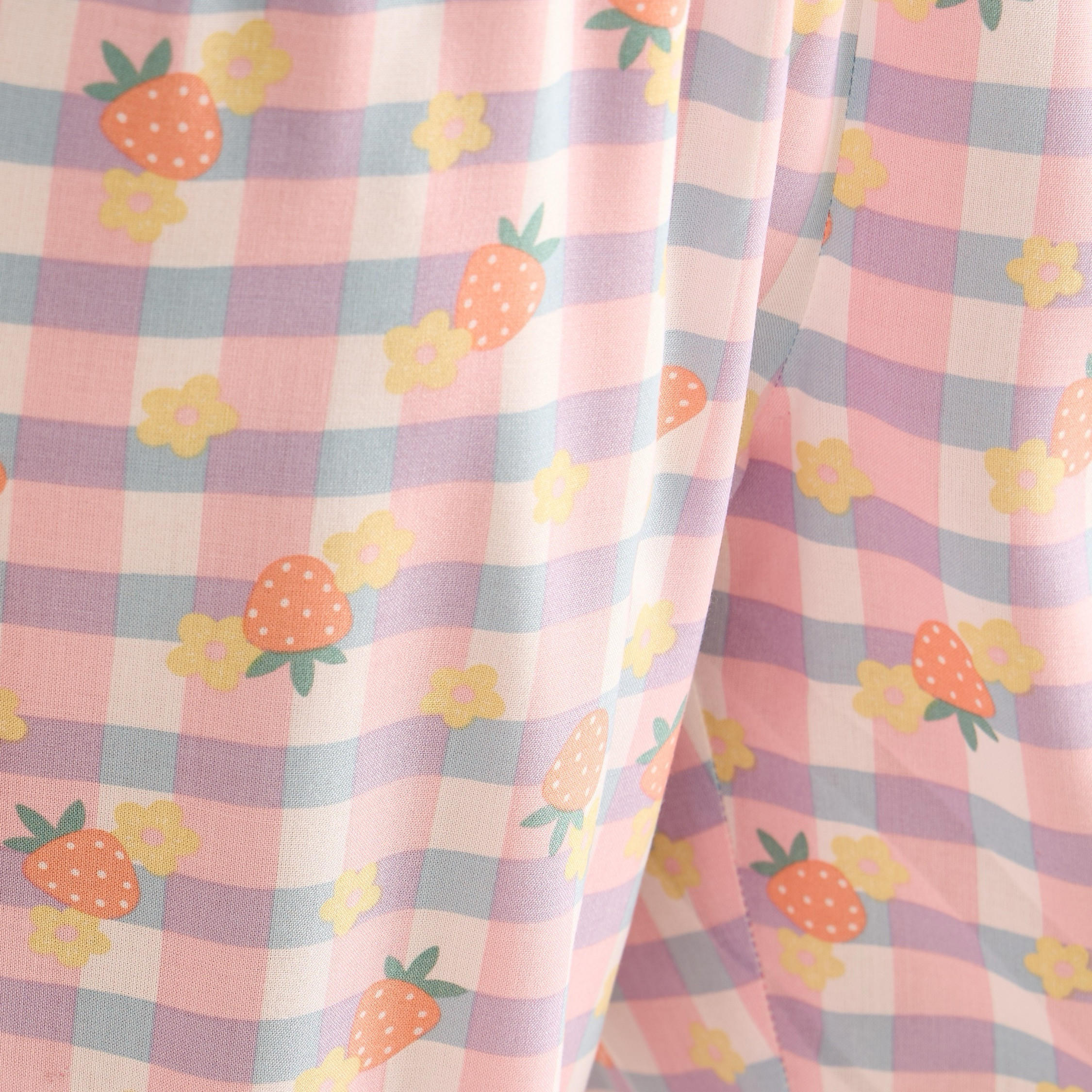Checked Pyjamas with Elasticated Waistband-women-clothing-nightwear-pyjamas-bottoms-image-5