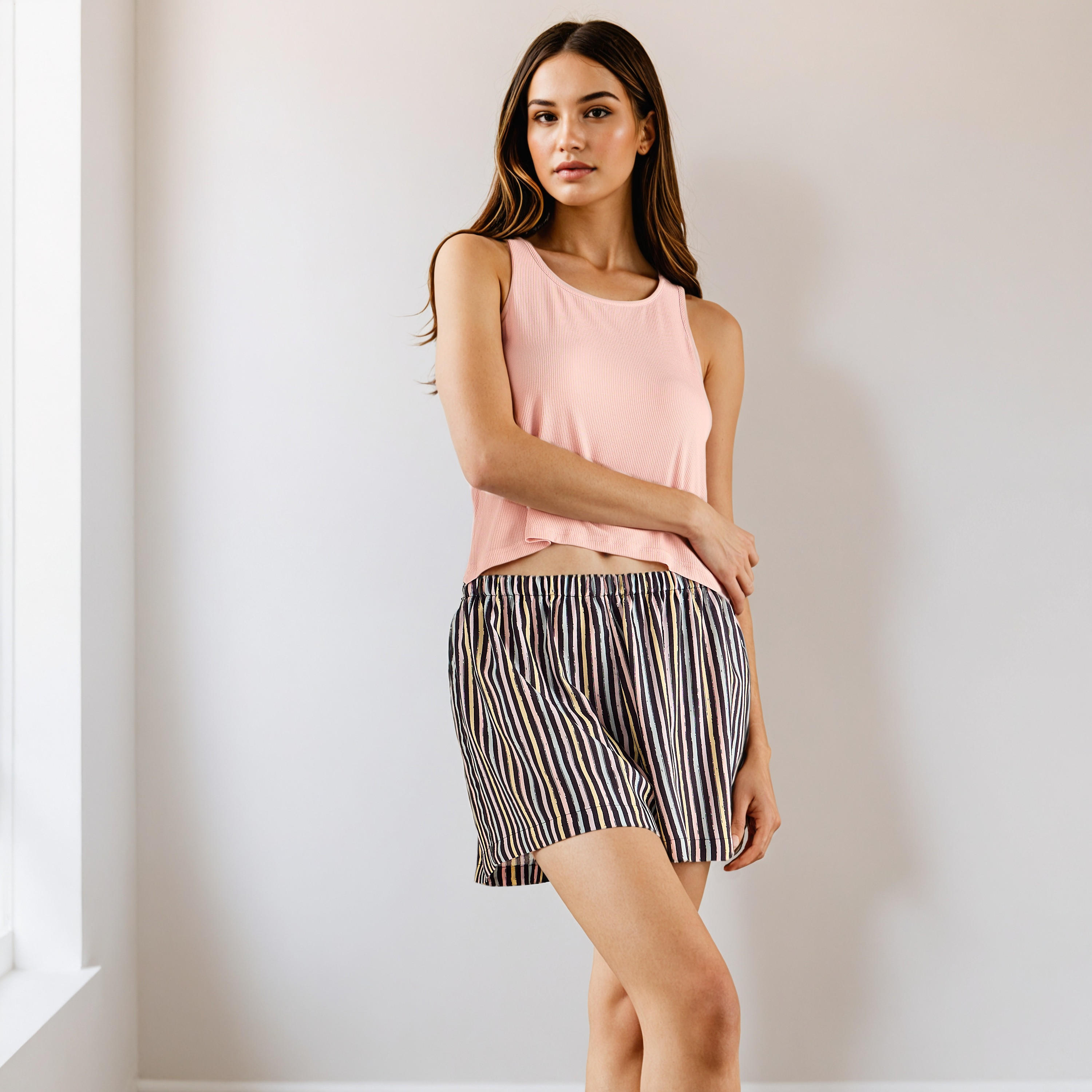 شورت مخطط-women-clothing-nightwear-pyjamas-bottoms-image-4