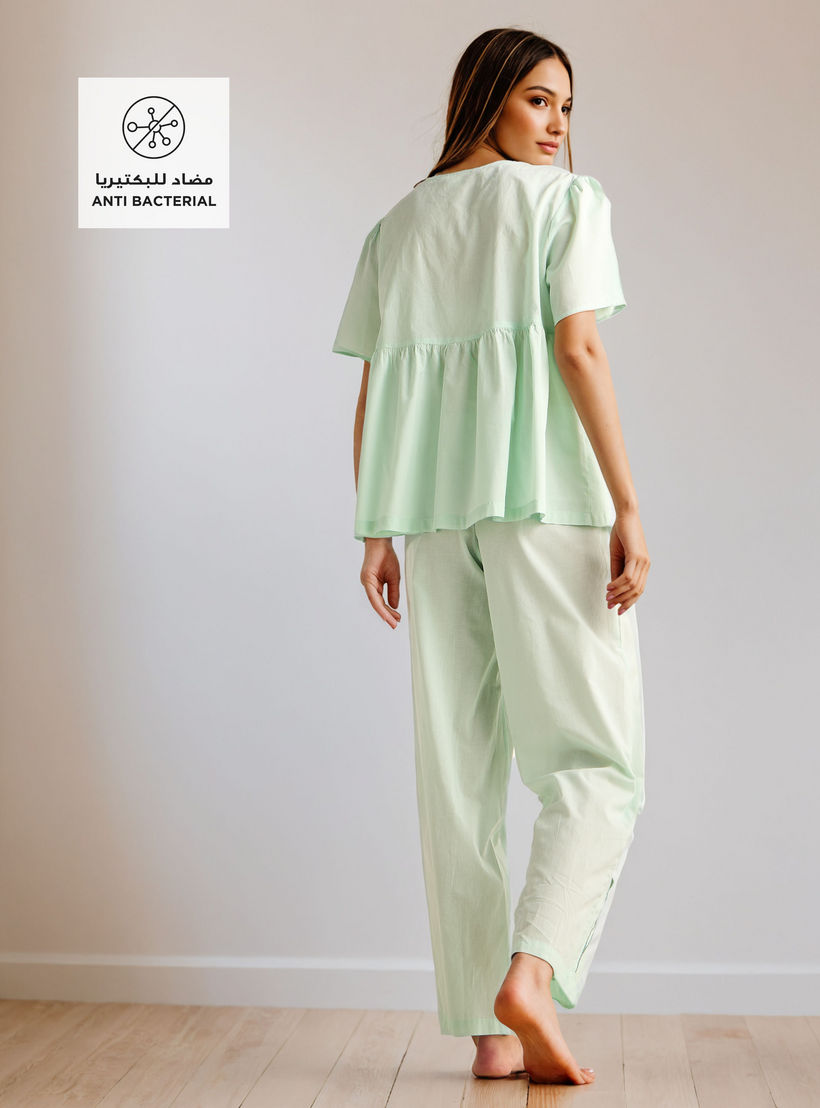 Embroidered Pyjama Set-women-clothing-nightwear-pyjamas-longsets-image-2