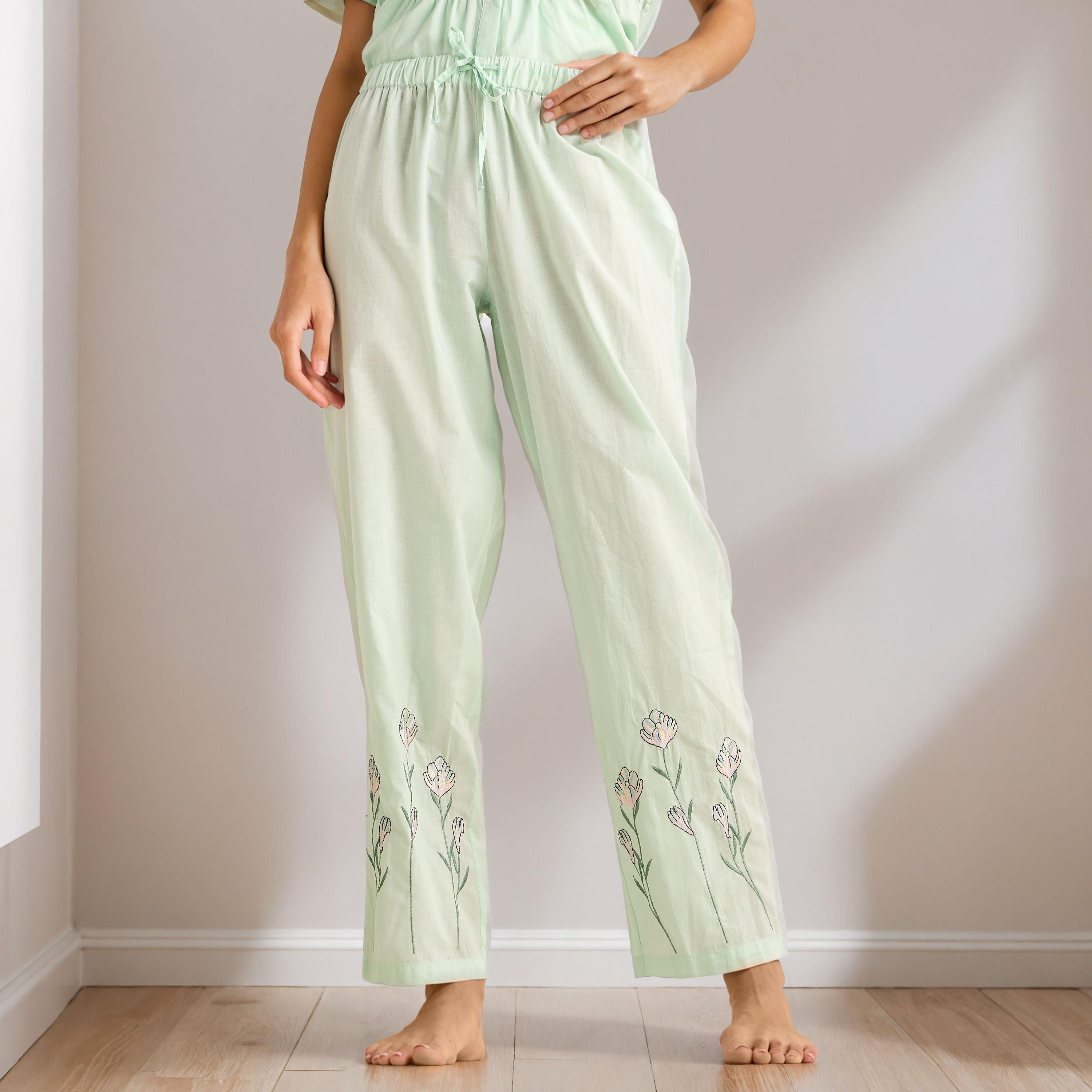 Embroidered Pyjama Set-women-clothing-nightwear-pyjamas-longsets-image-4