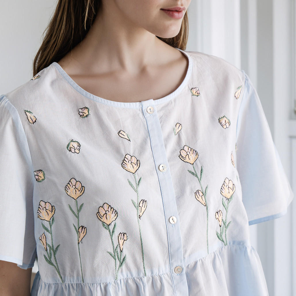 طقم بيجاما مطرز-women-clothing-nightwear-pyjamas-longsets-image-17