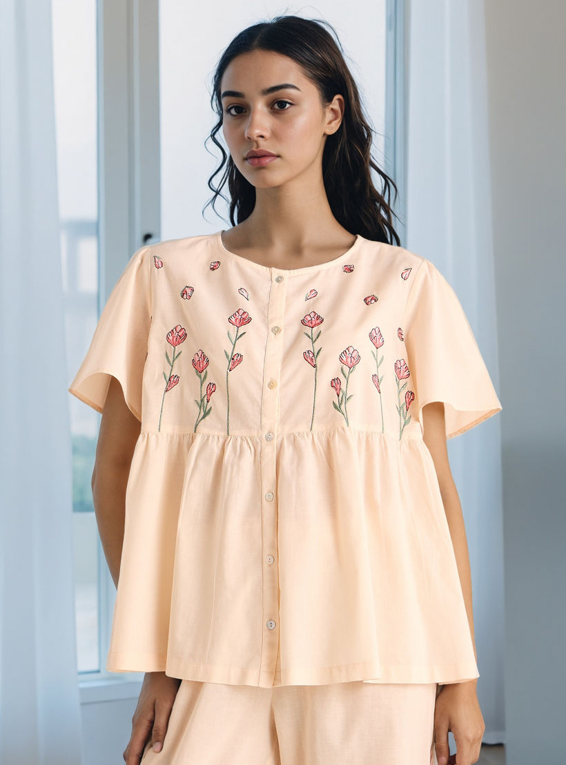 Embroidered Pyjama Set-women-clothing-nightwear-pyjamas-longsets-image-3