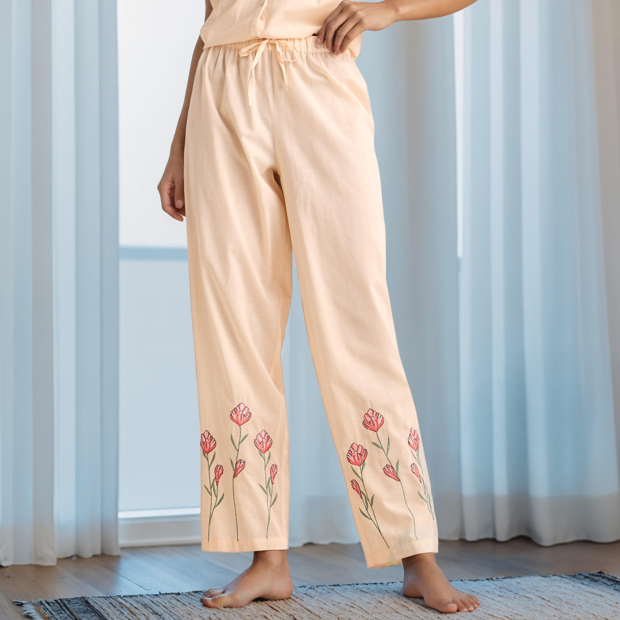Embroidered Pyjama Set-women-clothing-nightwear-pyjamas-longsets-image-4