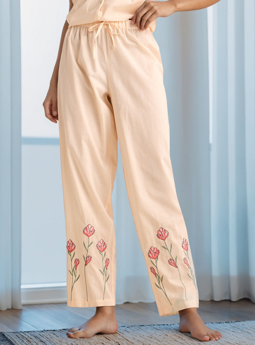 Embroidered Pyjama Set-women-clothing-nightwear-pyjamas-longsets-image-4