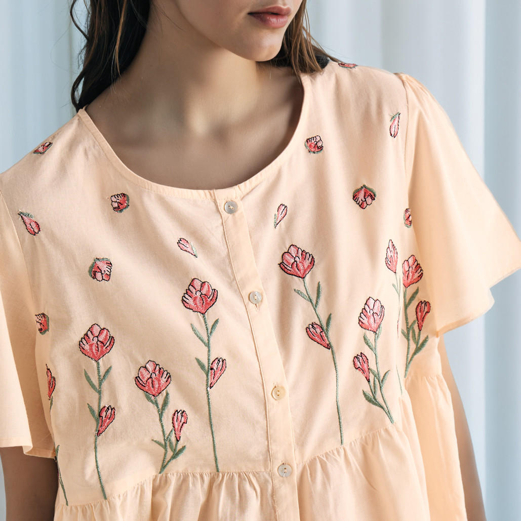 طقم بيجاما مطرز-women-clothing-nightwear-pyjamas-longsets-image-11