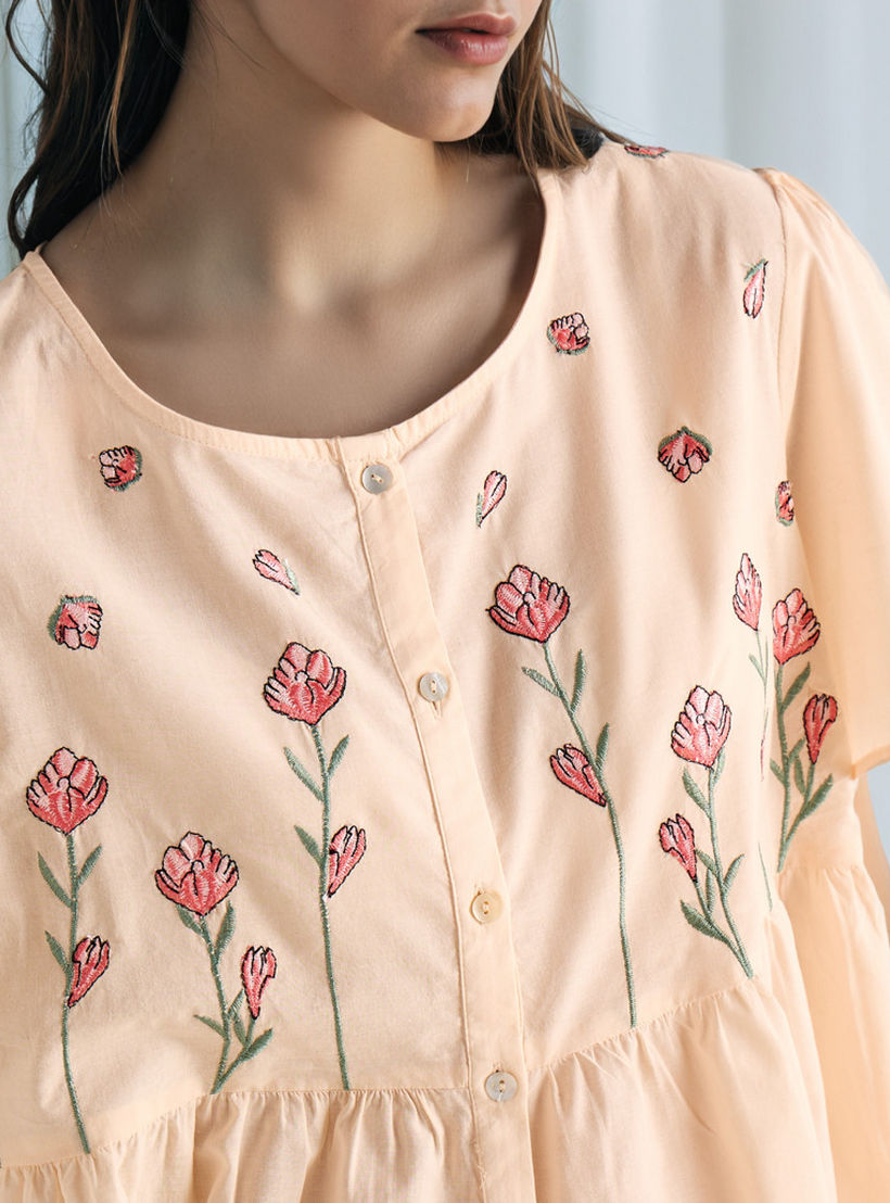 Embroidered Pyjama Set-women-clothing-nightwear-pyjamas-longsets-image-5