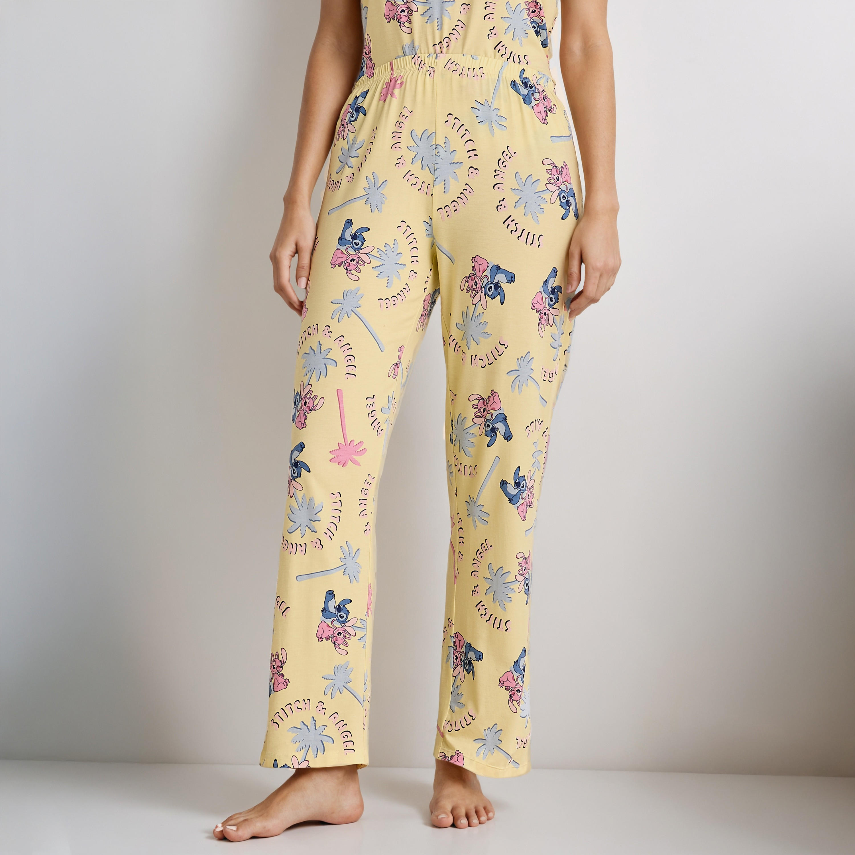 All-Over Stitch and Angel Print Pyjama Set-women-clothing-nightwear-pyjamas-longsets-image-3