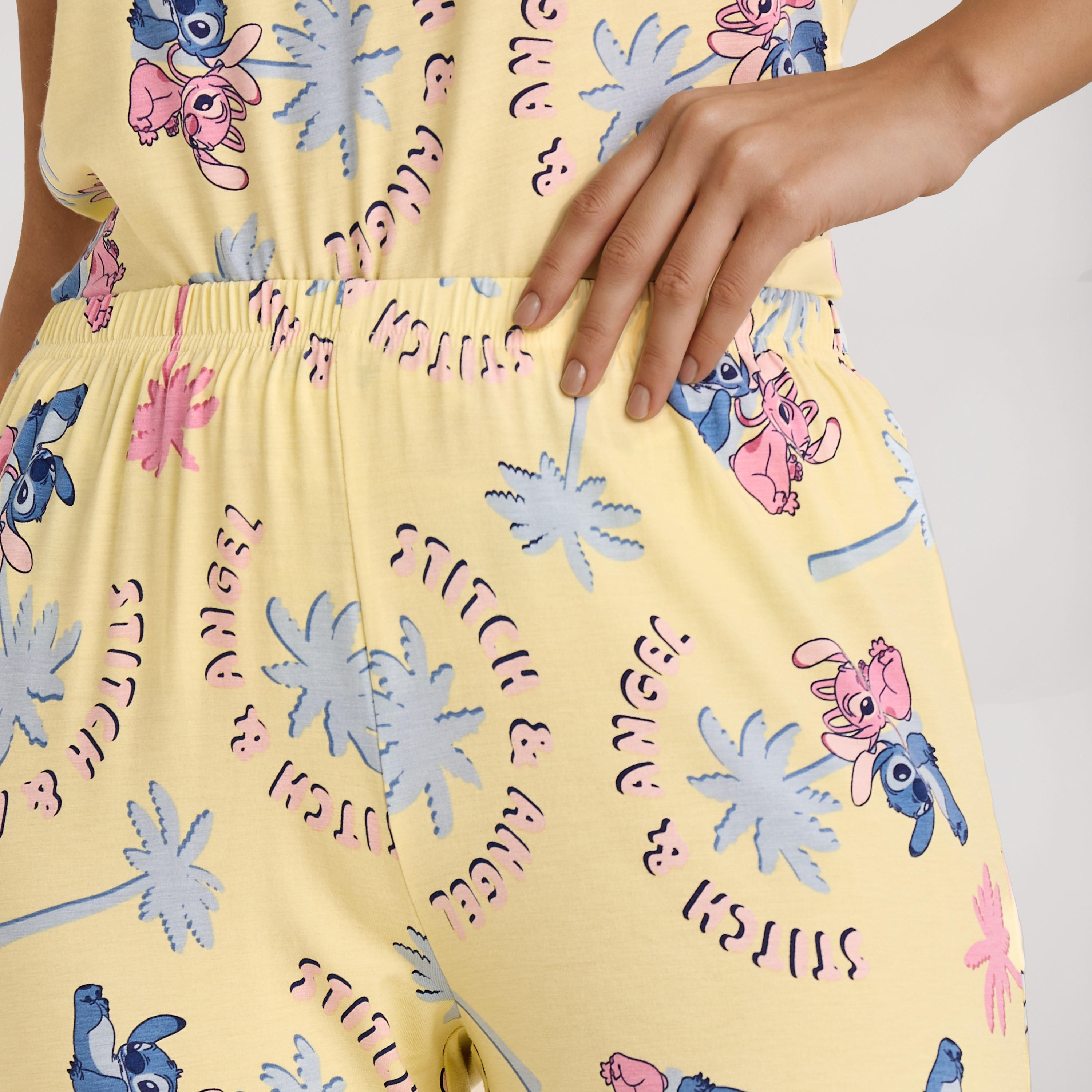 All-Over Stitch and Angel Print Pyjama Set-women-clothing-nightwear-pyjamas-longsets-image-6
