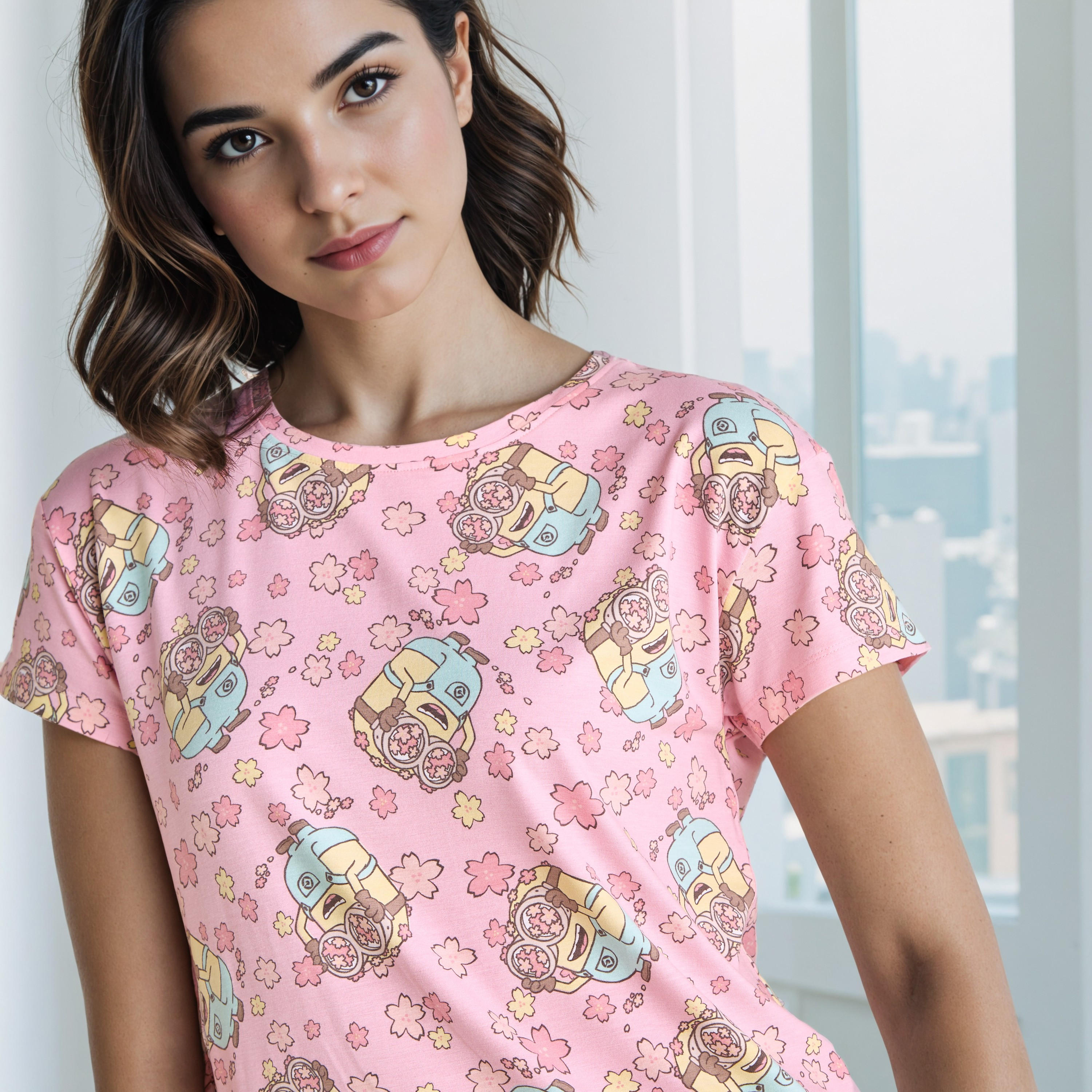 All-Over Minions Print Pyjama Set-women-clothing-nightwear-pyjamas-longsets-image-5