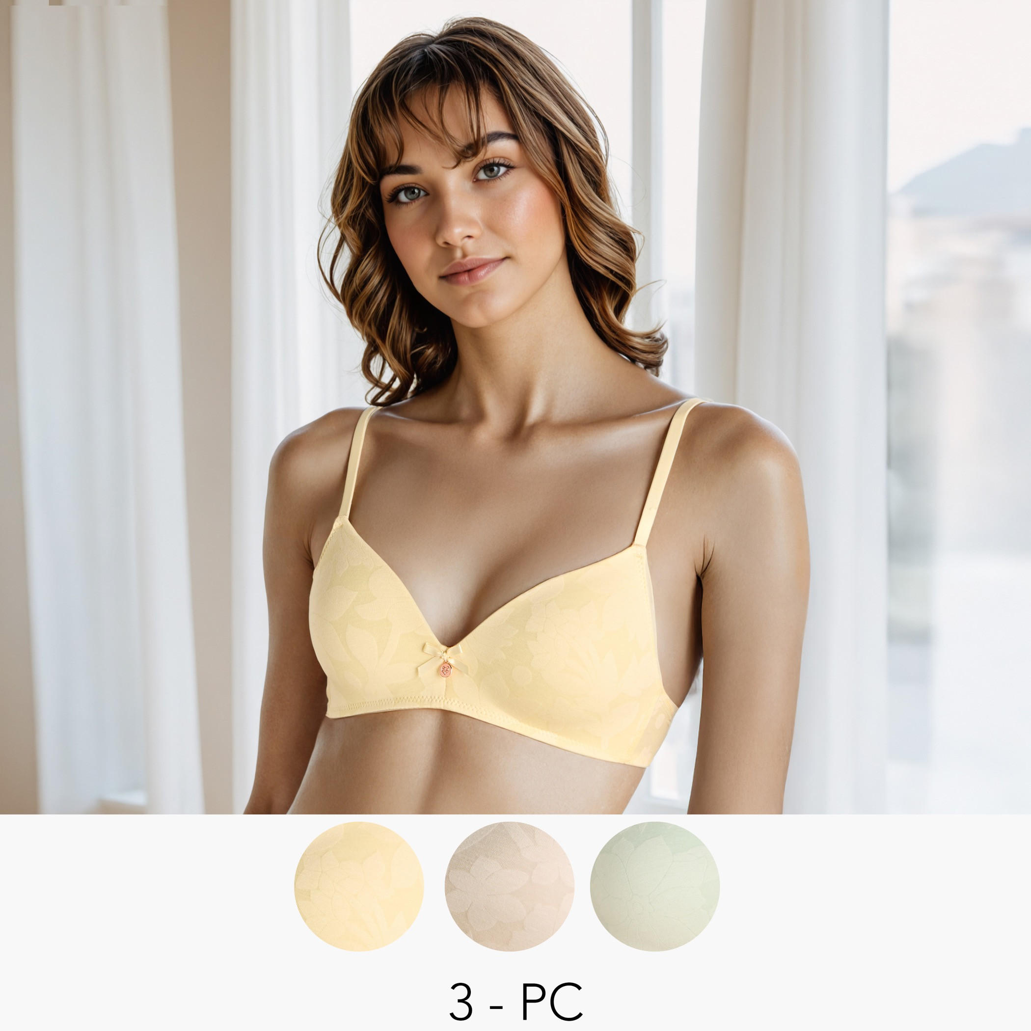 صدرية بإطار إيه وحمّالة قابلة للتعديل - طقم من 3 قطع-women-clothing-lingerie-bras-image-10